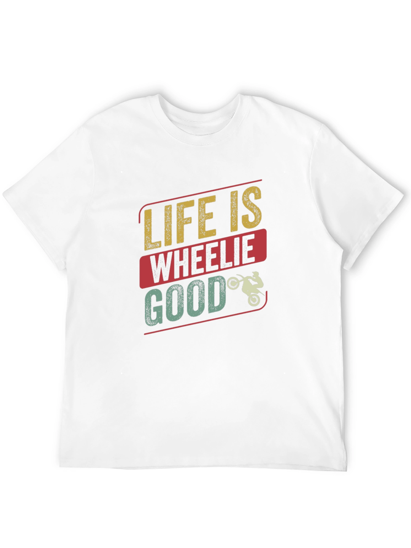 Black Life is Wheelie Good T-Shirt - Black Crew Neck Tee view 12