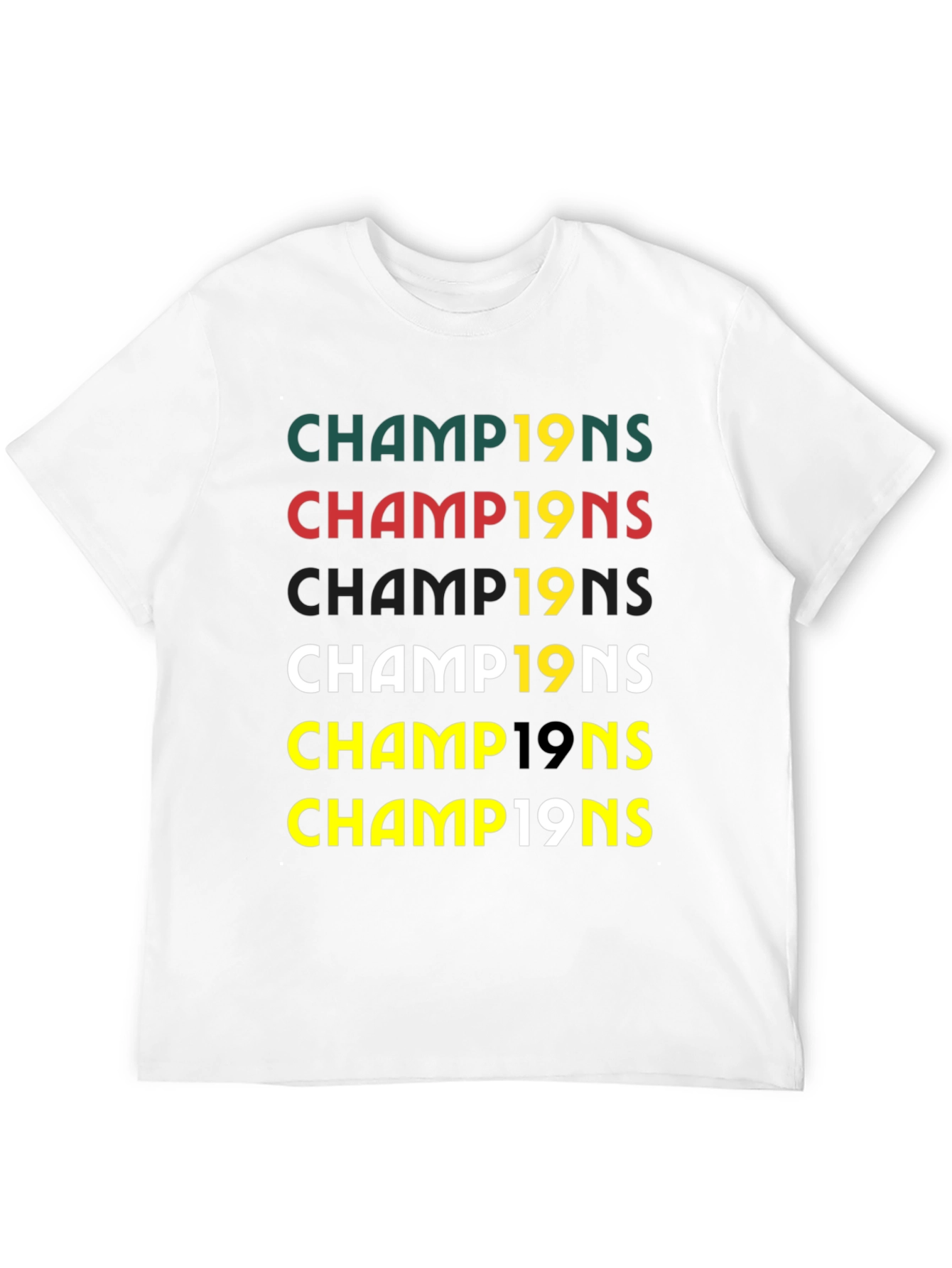 Black Champions 19's T-Shirt view 12