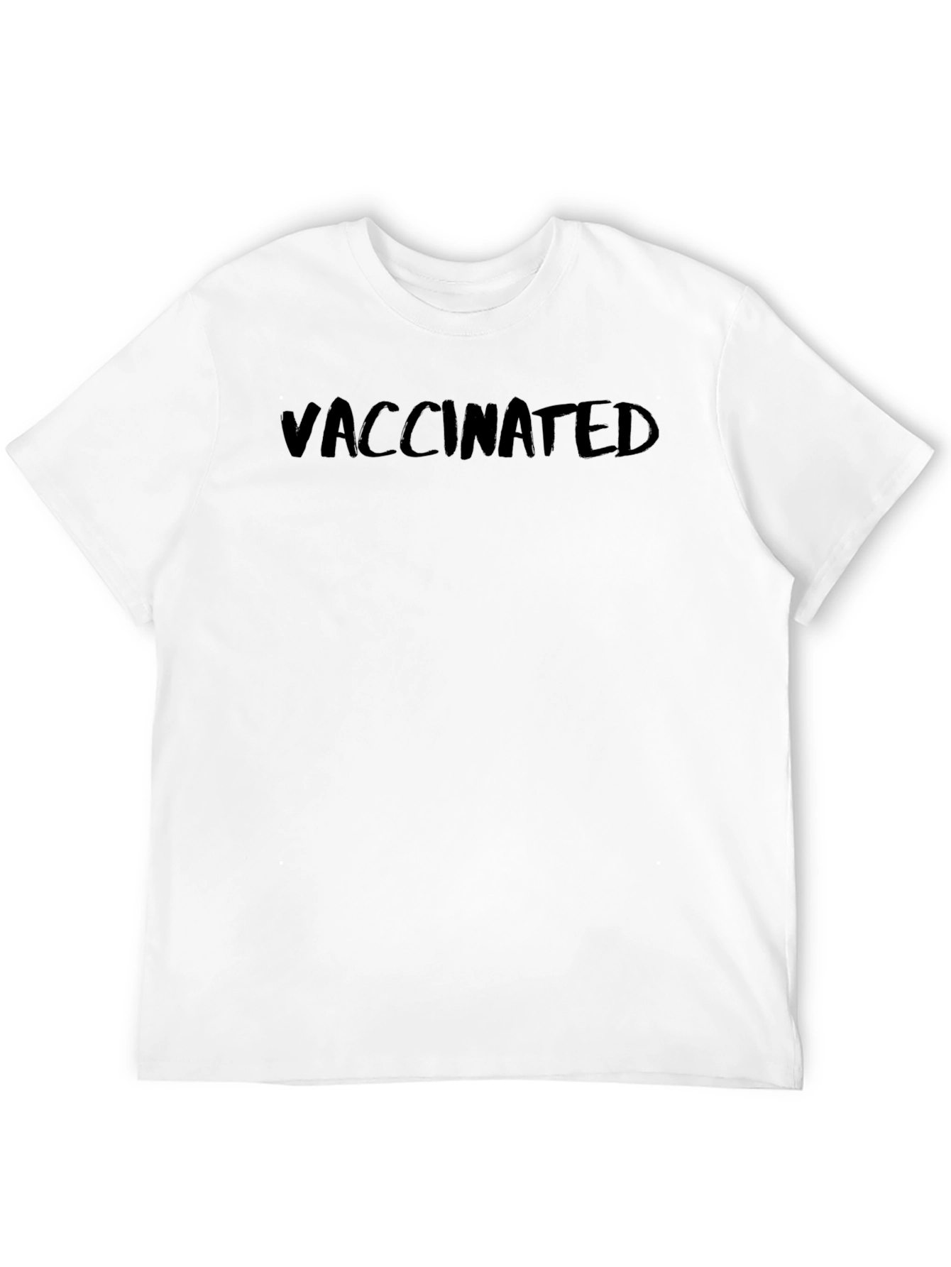 Black Vaccinated Statement T-Shirt view 12