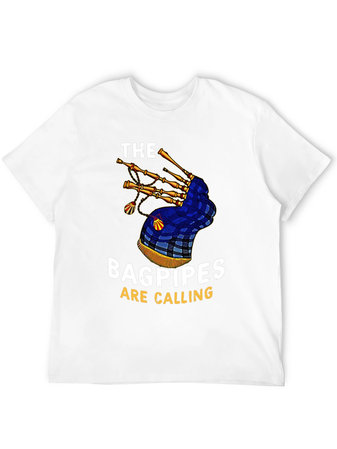 Black Bagpipes Are Calling Graphic T-Shirt view 12
