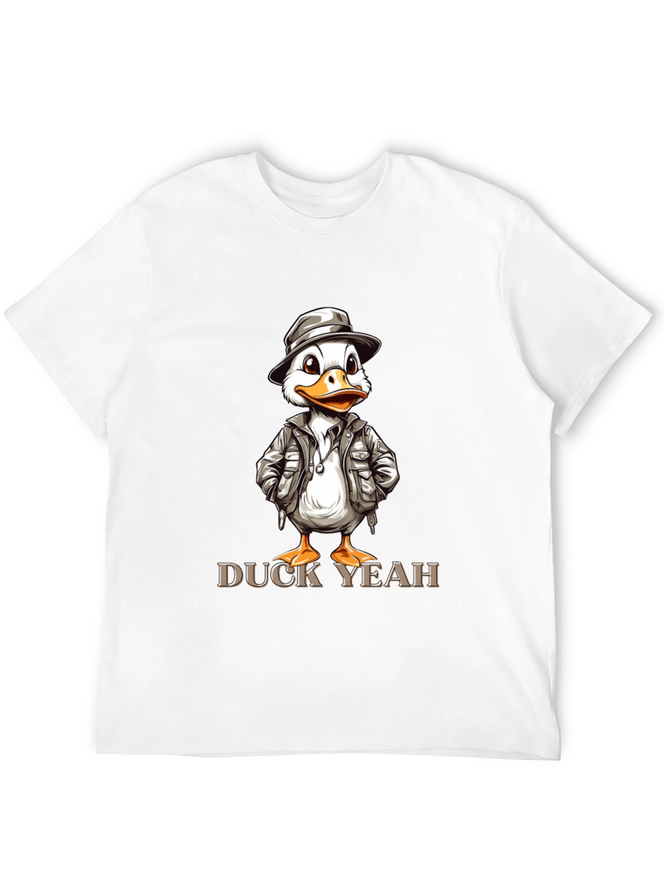 Black Duck Yeah T-Shirt - Cartoon Style view 12