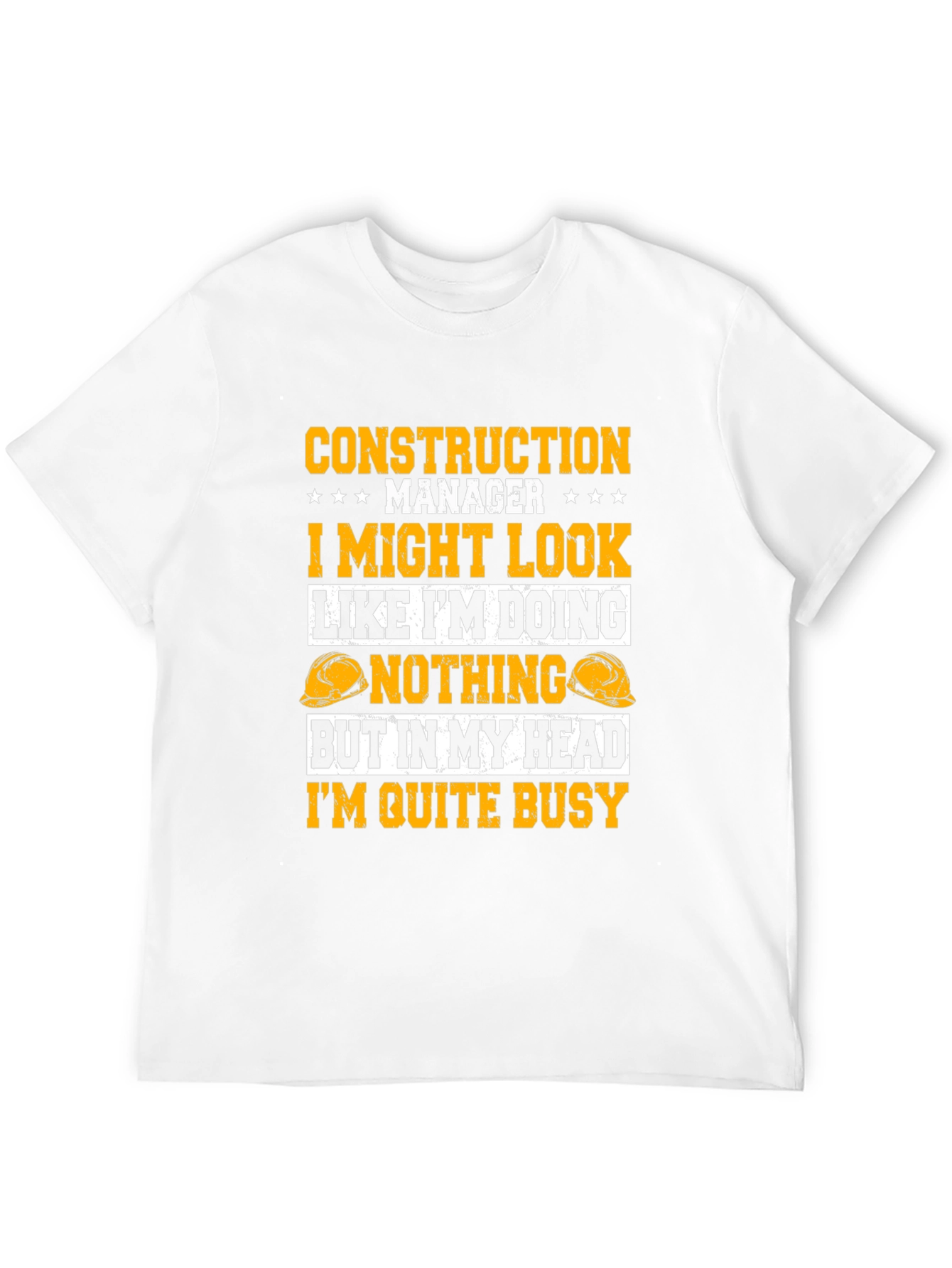 Black Construction Manager Funny Graphic Tee view 12