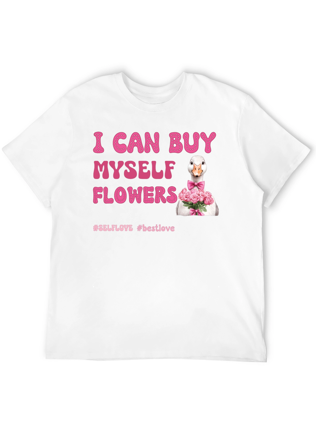 Black I Can Buy Myself Flowers Goose T-Shirt view 12