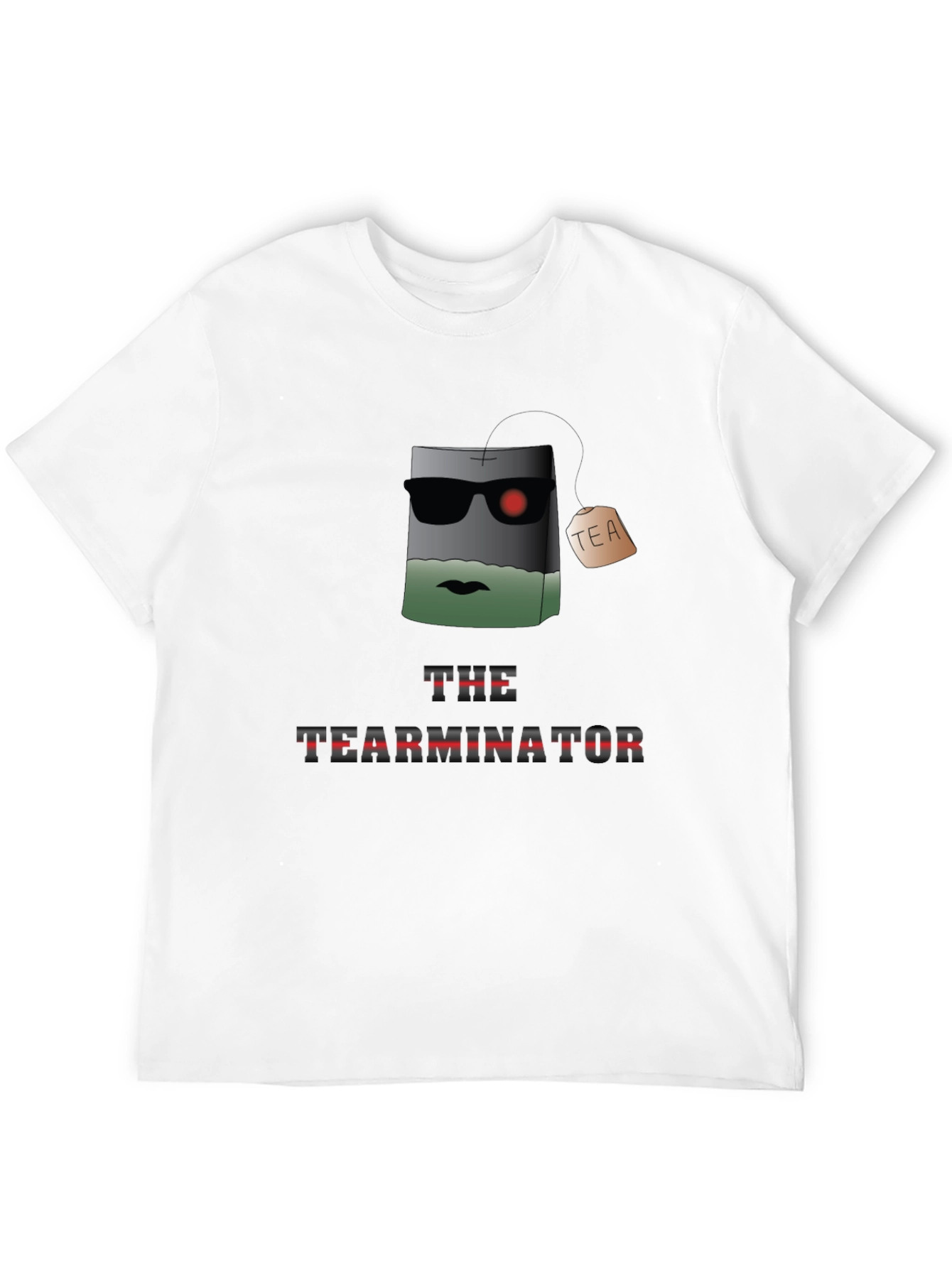 Black The TEARMINATOR Graphic T-Shirt - Funny Tea Lover Tee view 12