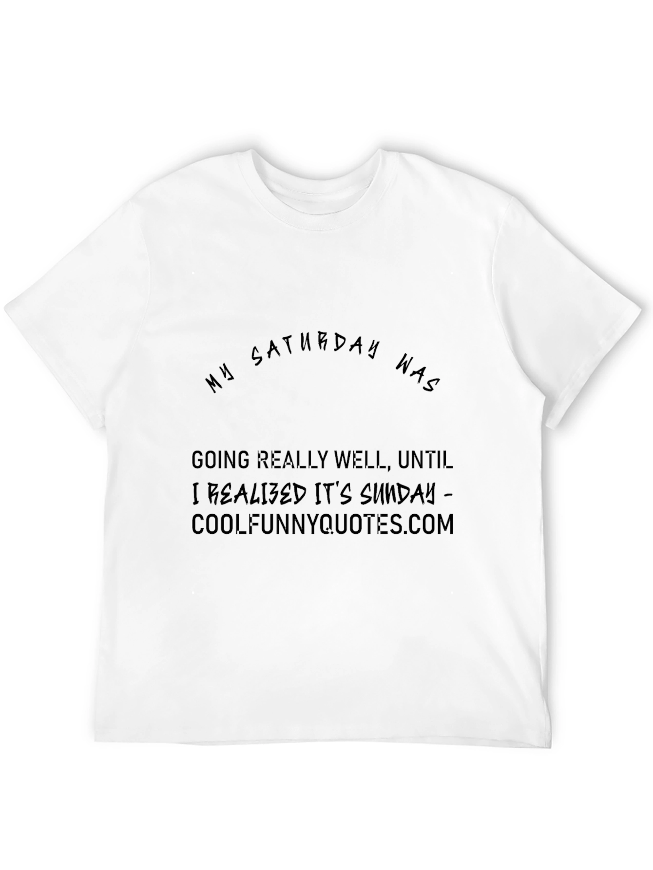 Black Funny 'My Saturday' Black Graphic Tee view 12