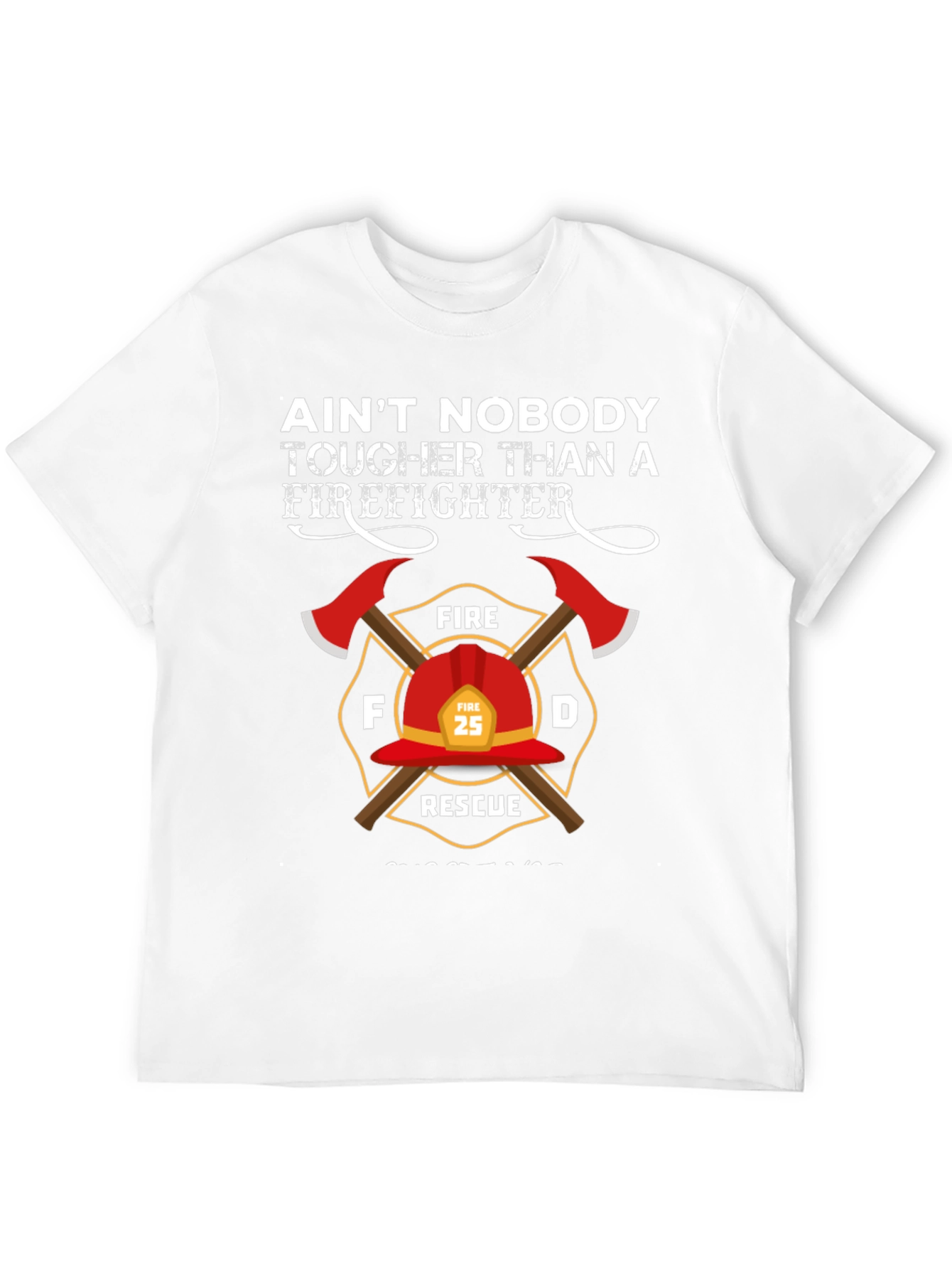 Black Firefighter T-Shirt - Tougher Than a Firefighter Tee view 12