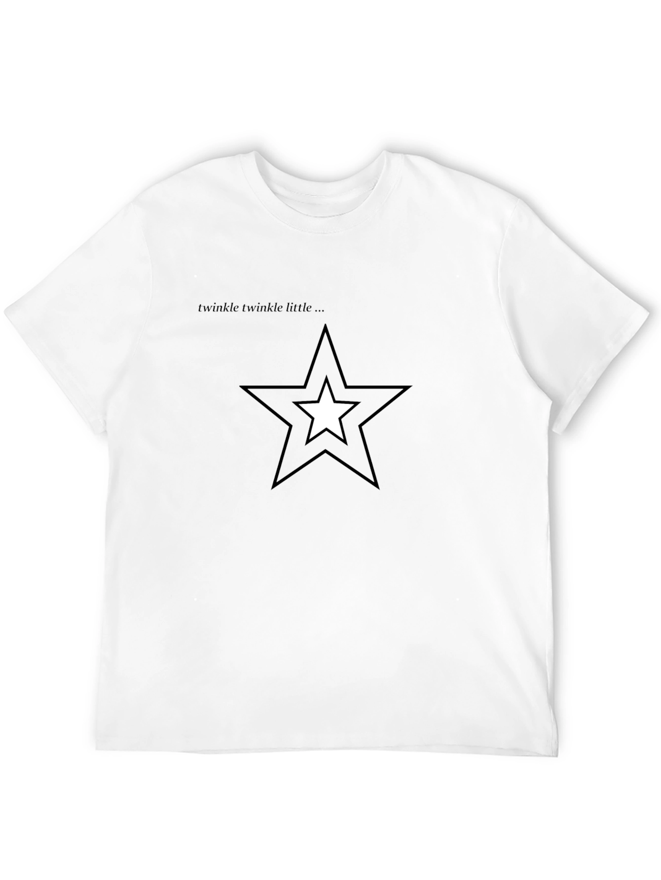 Black Twinkle Star Graphic Black T-Shirt view 12