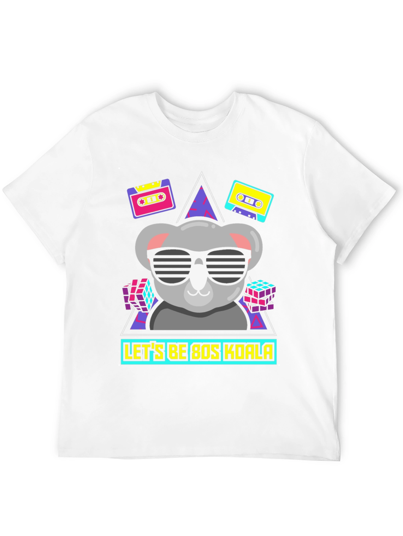 Black Retro 80s Koala T-Shirt view 12