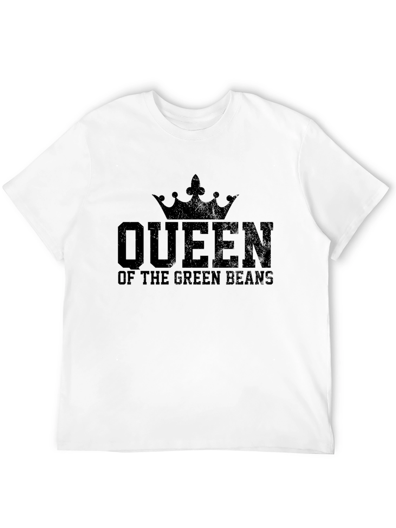 Black Queen of the Green Beans Funny T-Shirt view 12