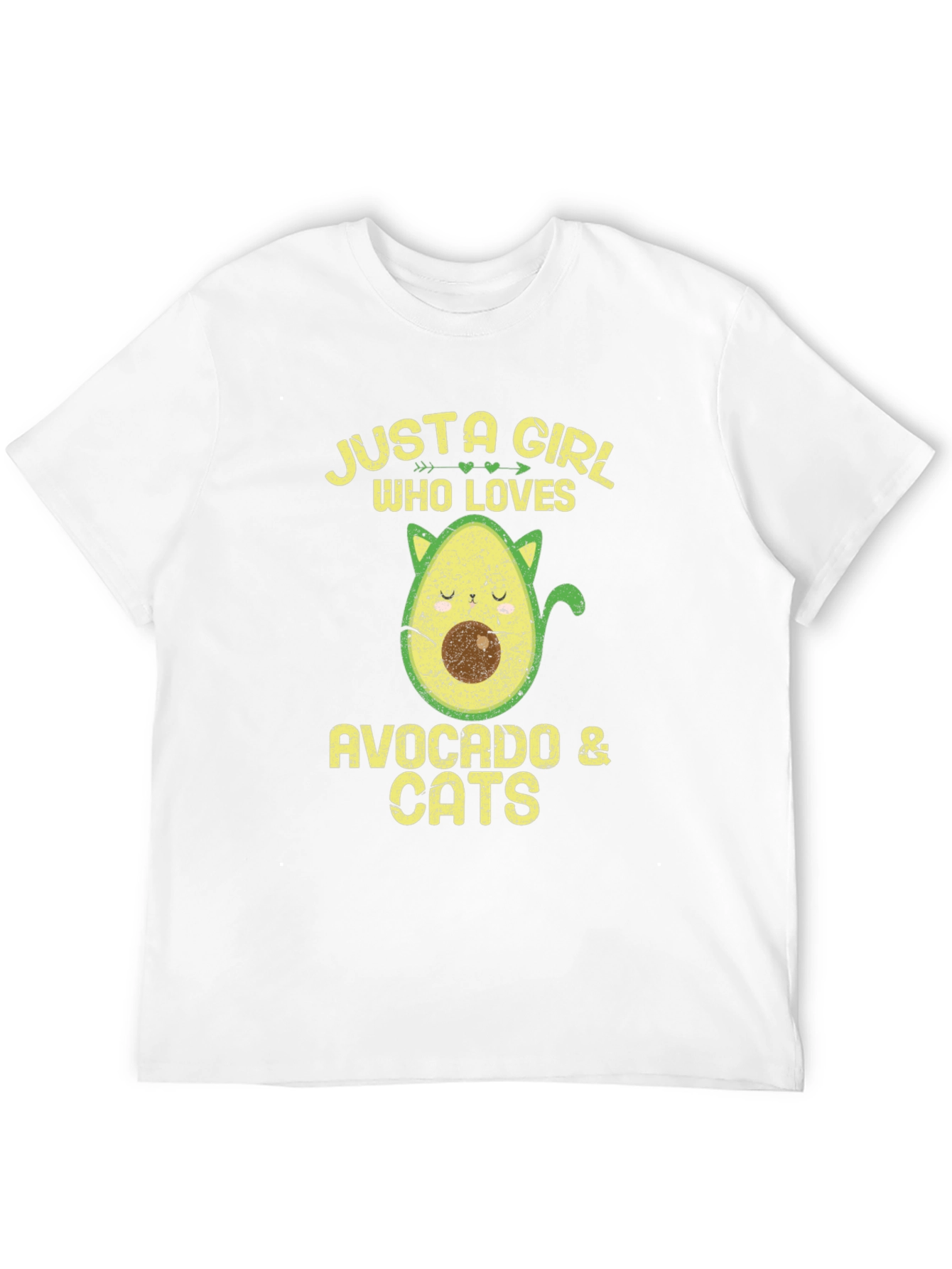 Black Avocado & Cats Graphic T-Shirt view 12