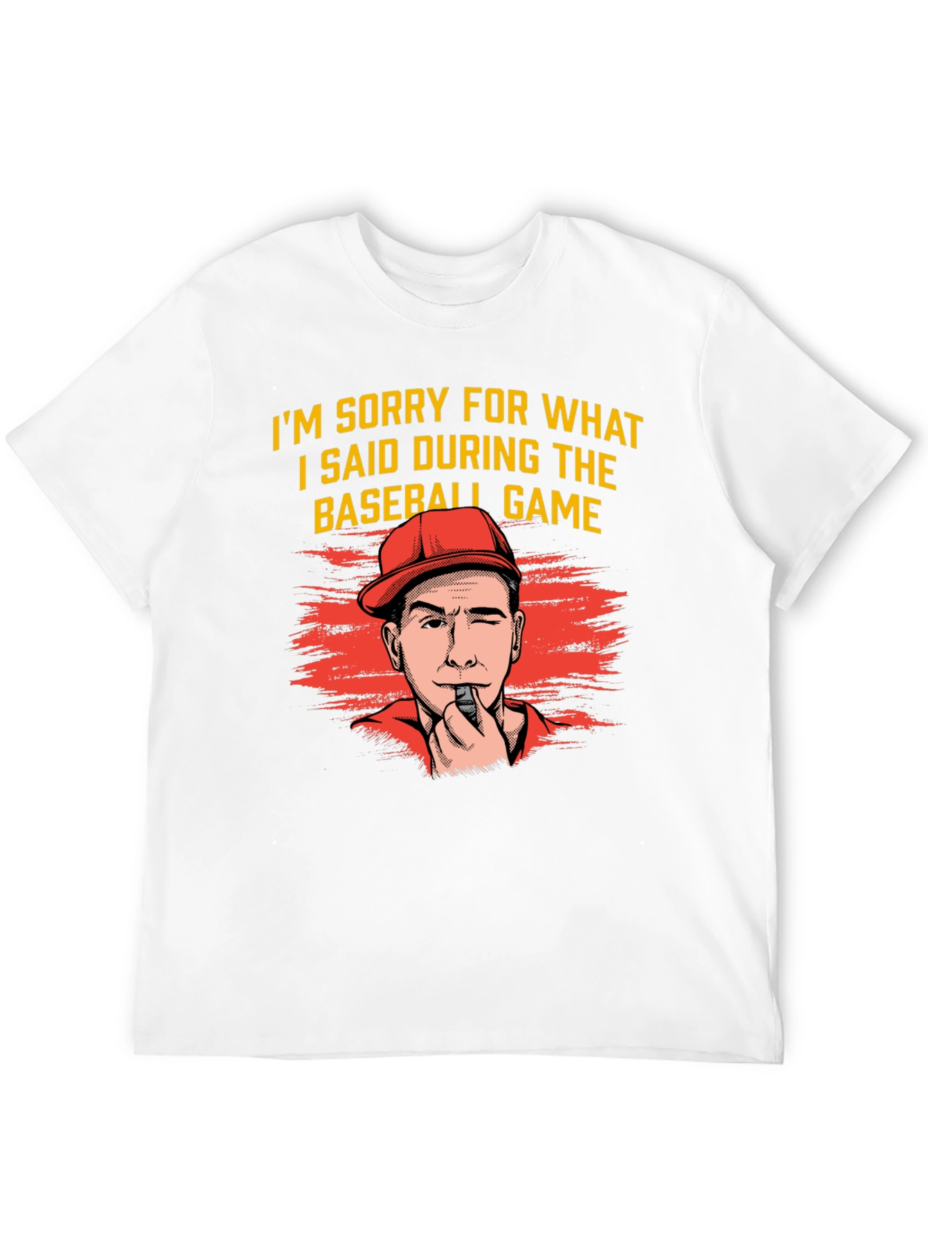 Black Baseball Game Apology T-Shirt - Funny Coach Tee view 12