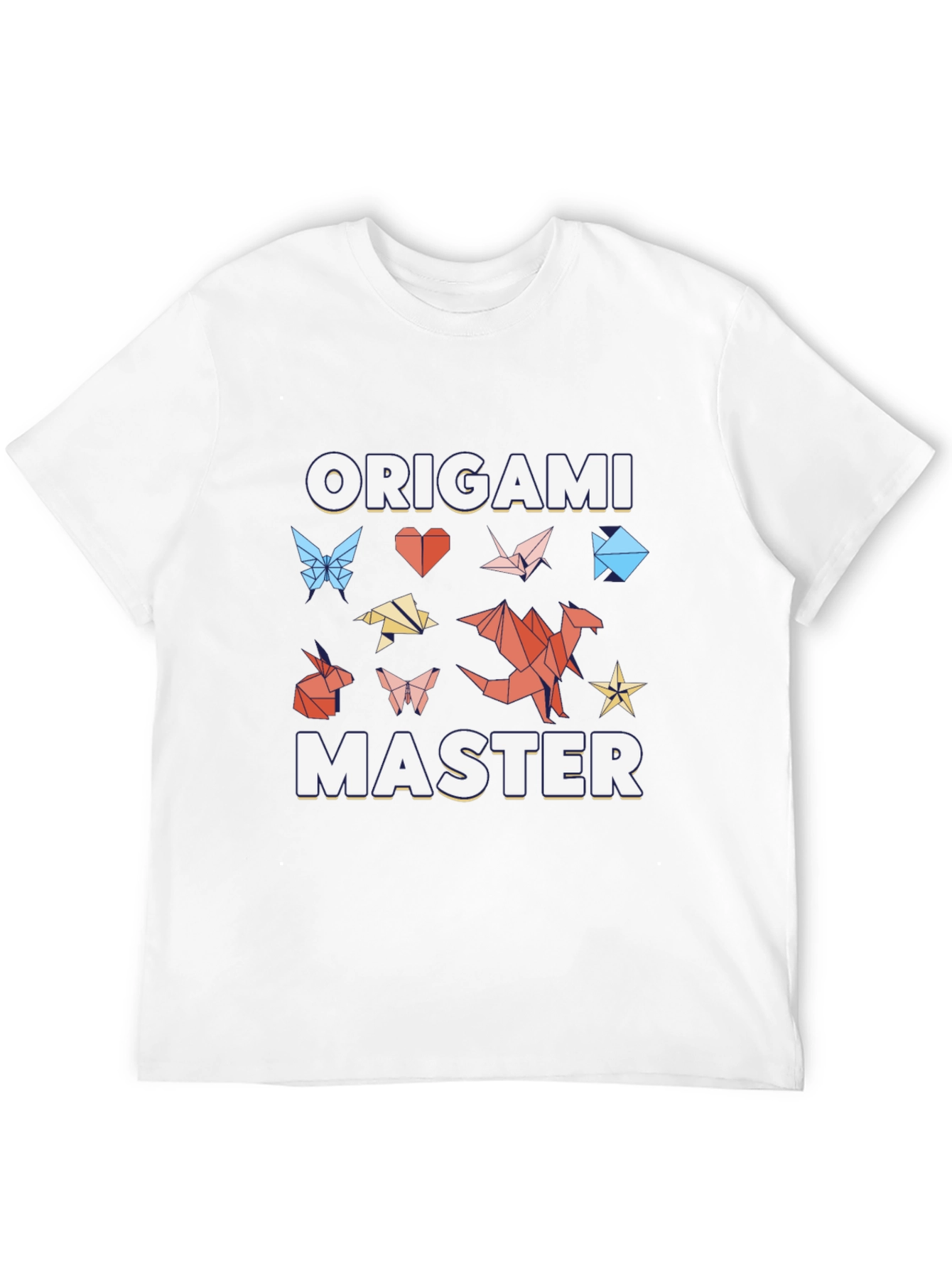 Black Origami Master T-Shirt - Unique Graphic Tee view 12