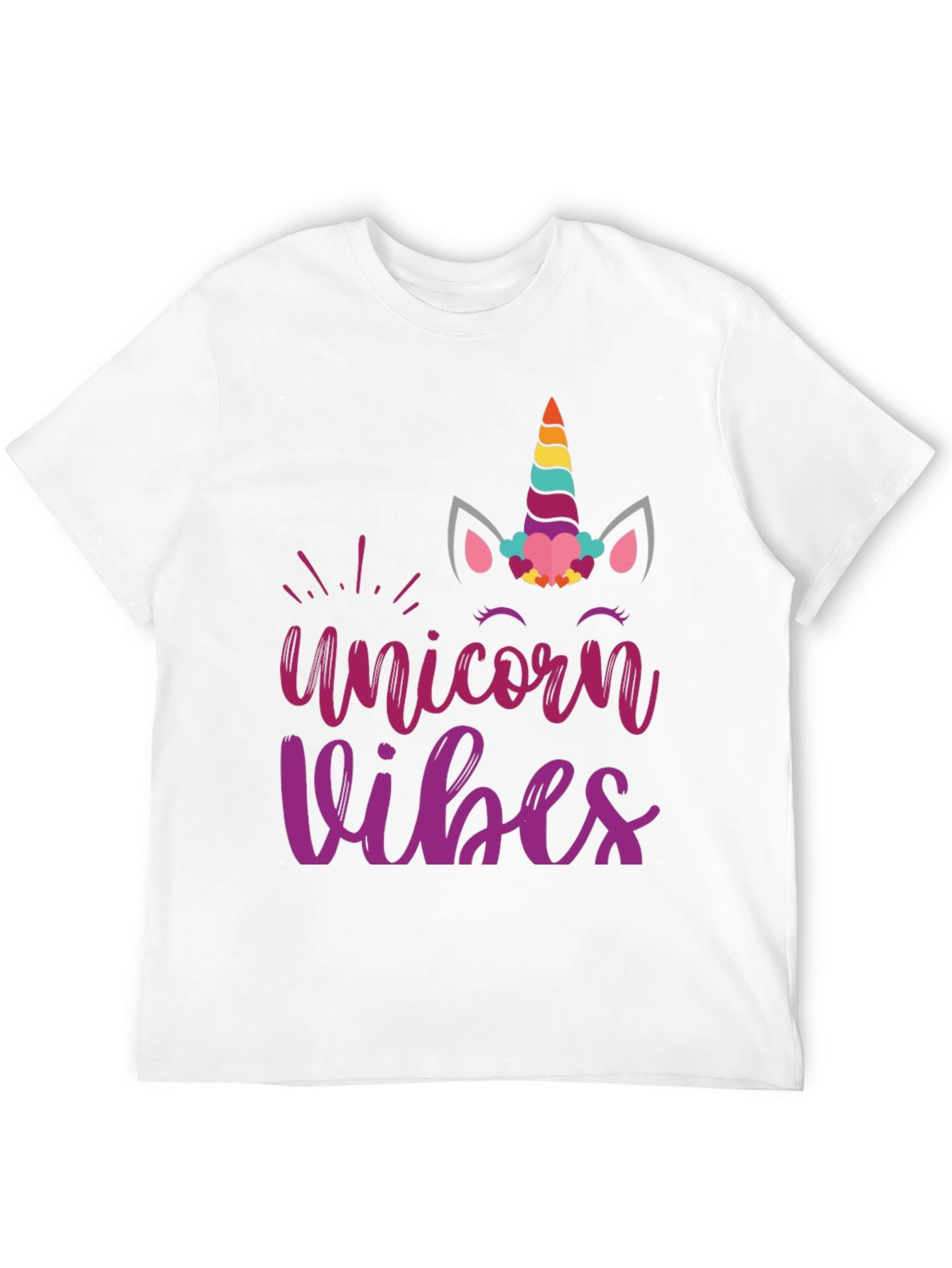 Black Unicorn Vibes Graphic T-Shirt view 12
