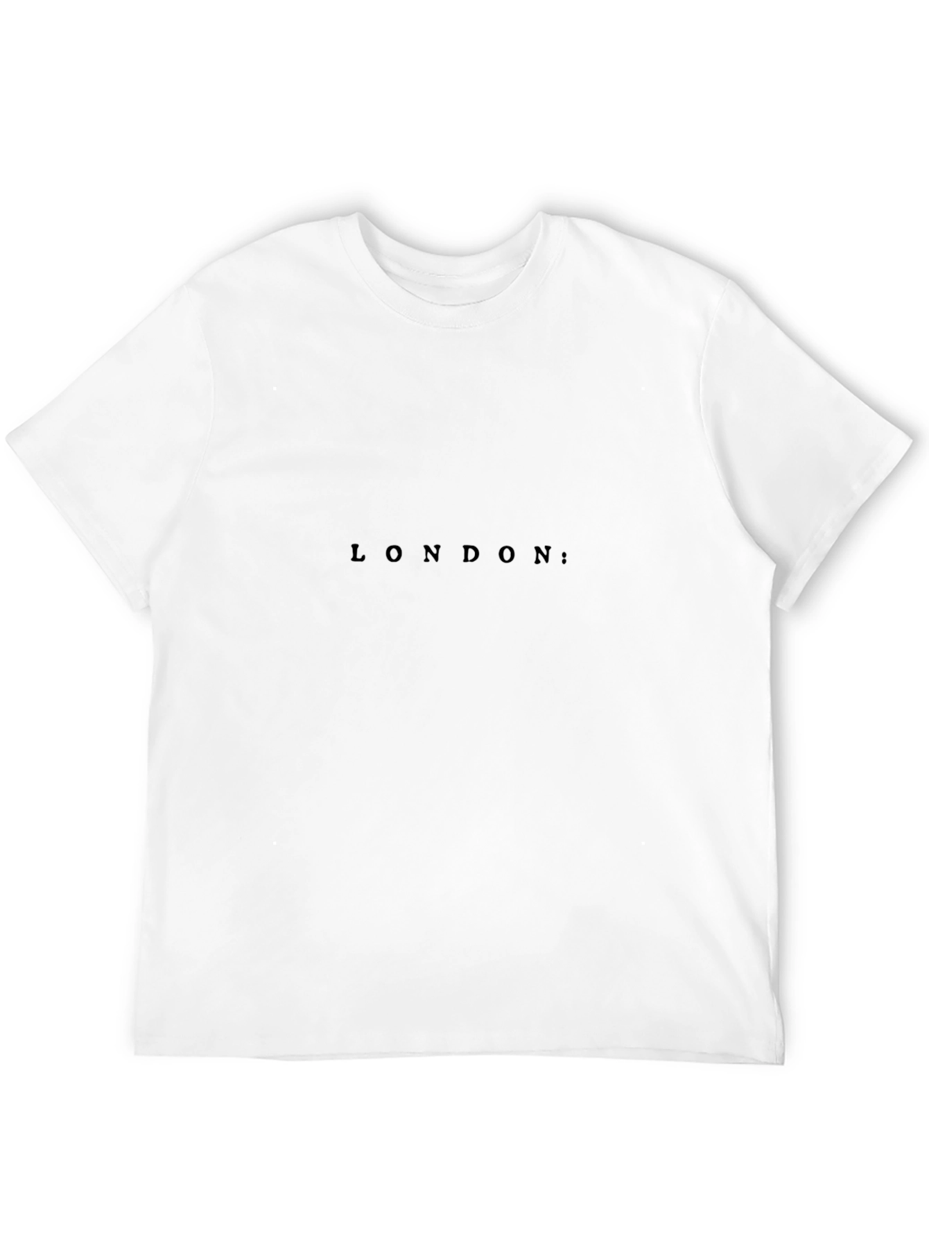 Black London Graphic Print Tee - Stylish Minimalist Design view 12