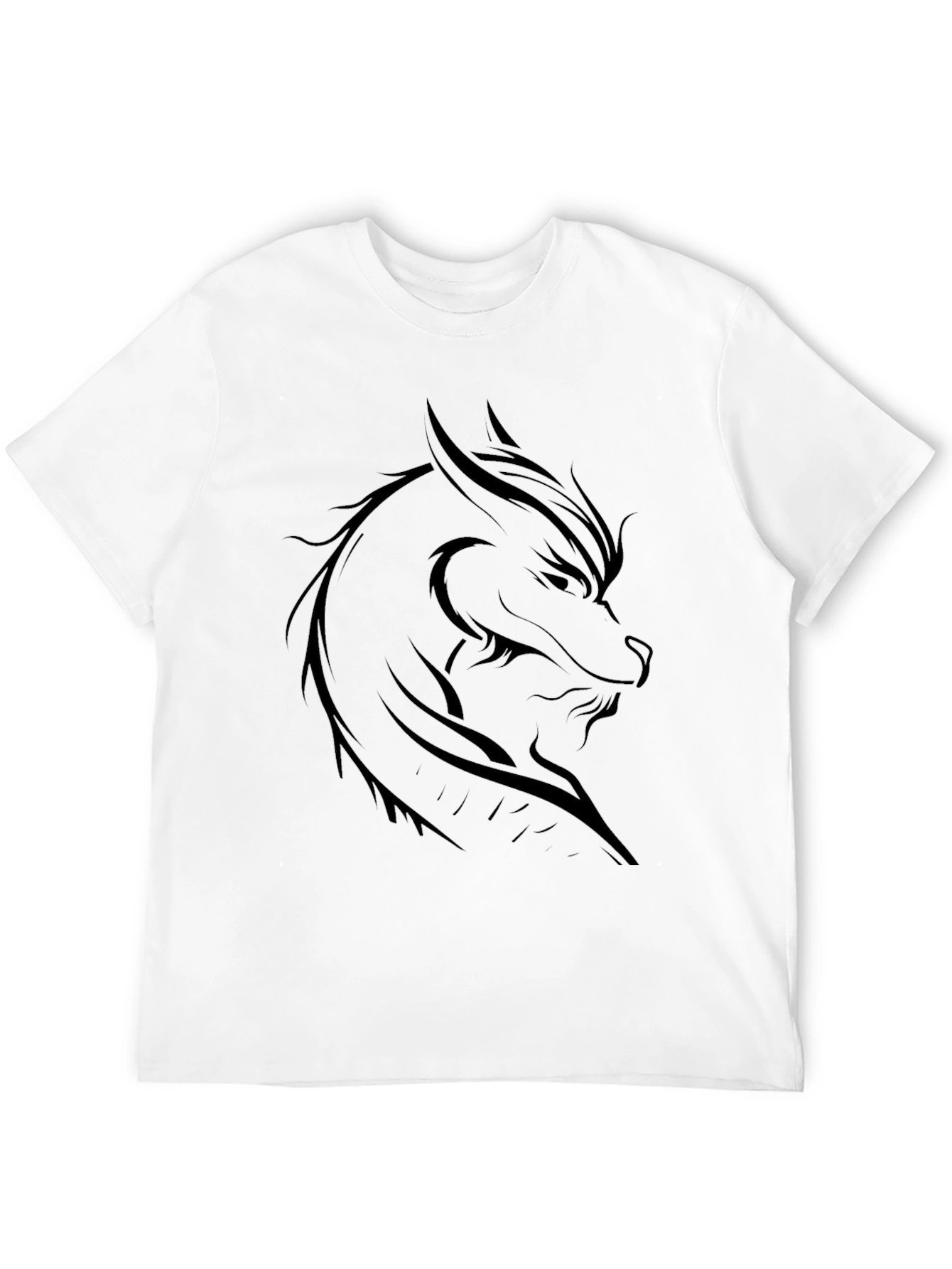 Black Dragon Graphic T-Shirt - Men's Black Tee view 12