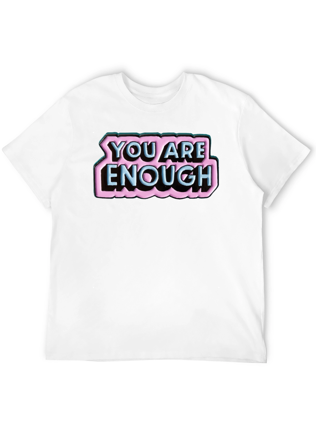 Black You Are Enough Graphic T-Shirt view 12