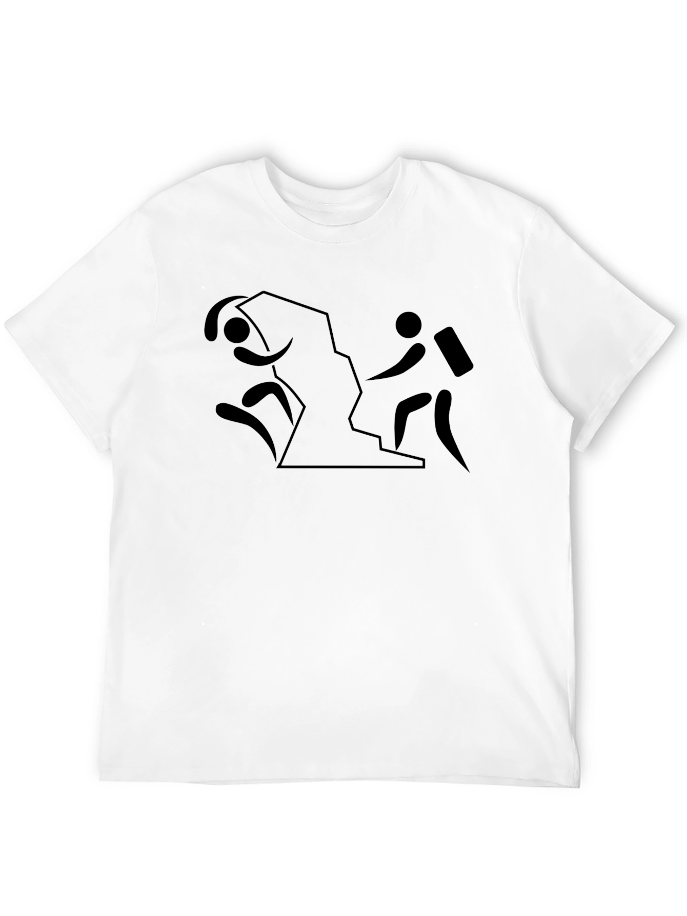 Black Hiking Adventure Tee - Black Cotton Shirt view 12