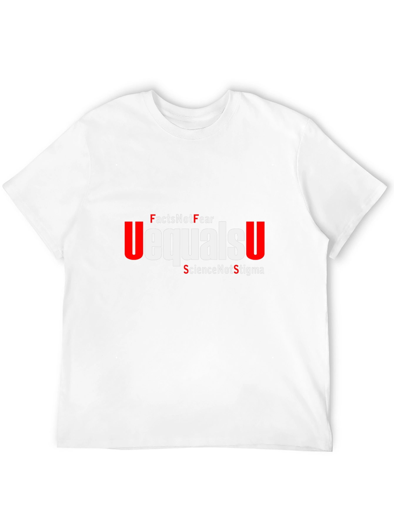 Black Facts Not Fear Equals U T-Shirt view 12