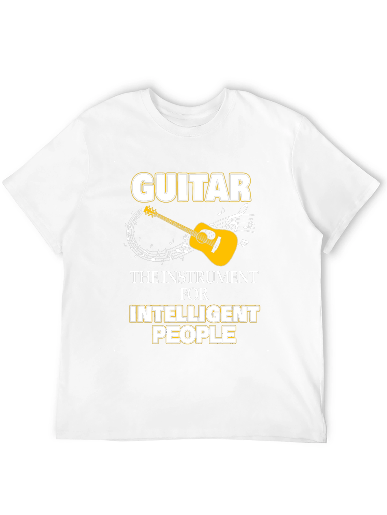 Black Guitar Intelligent People Black T-Shirt view 12