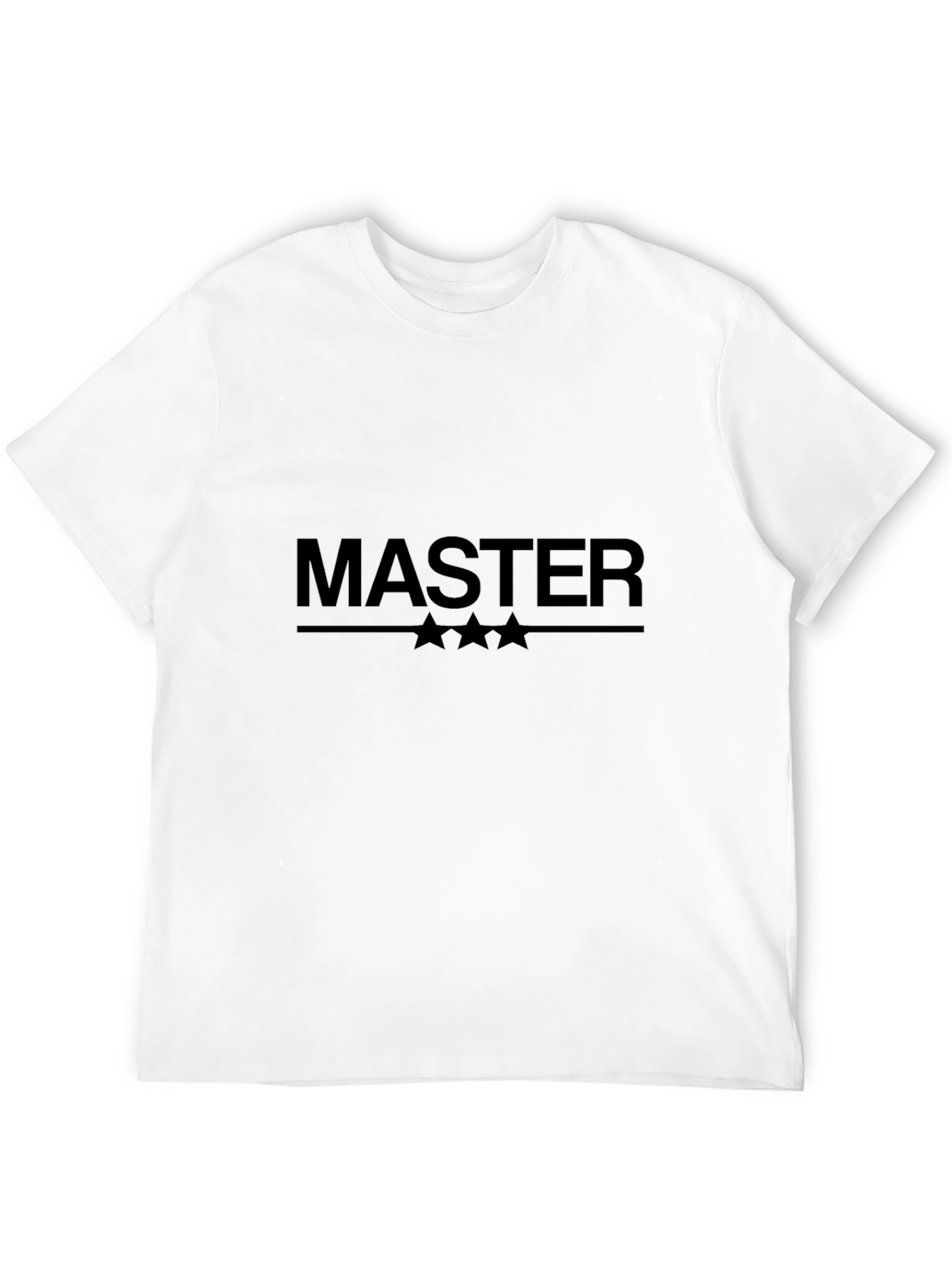 Black Master Graphic Tee - Stylish Black Cotton Blend view 12