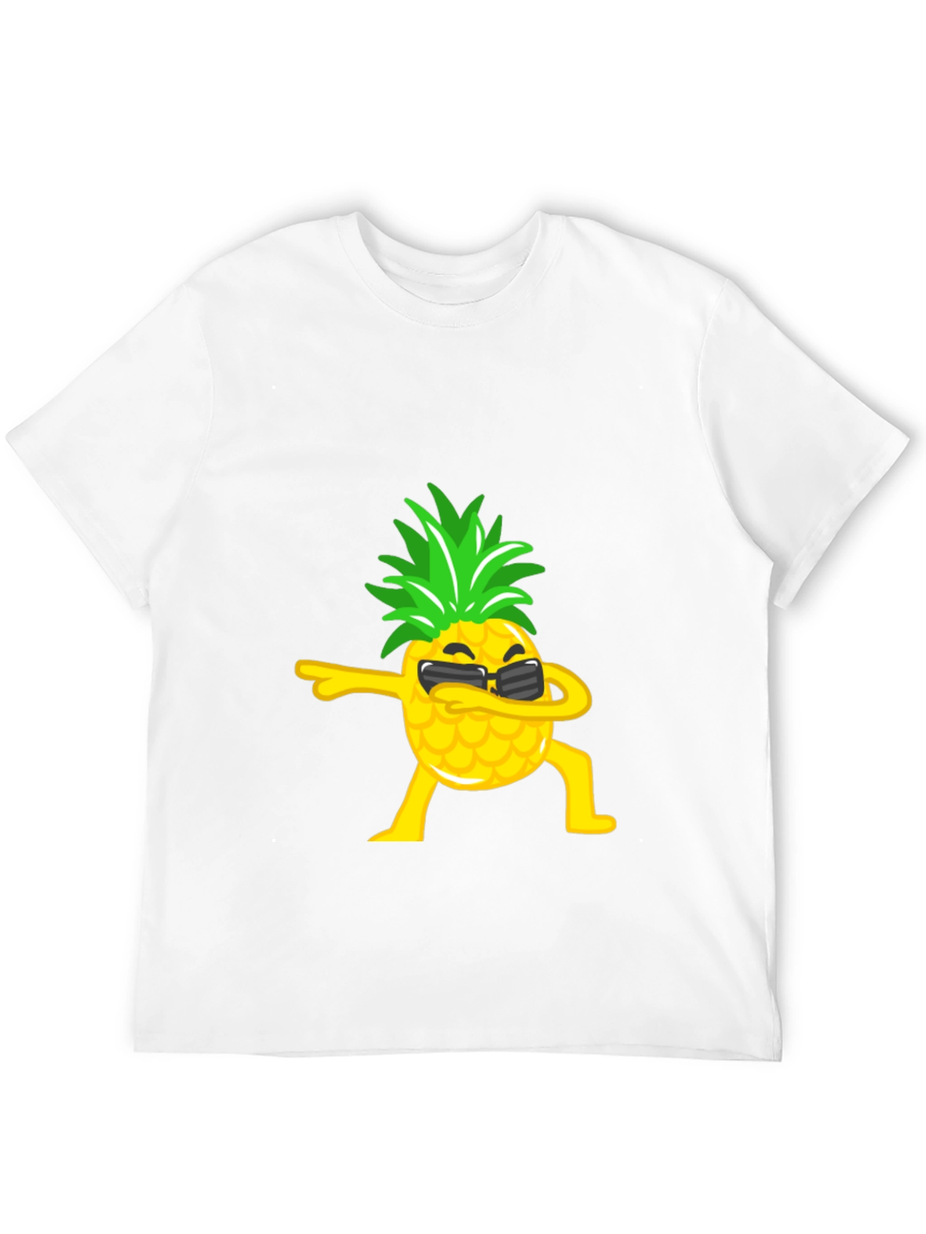 Black Dabbing Pineapple Graphic Tee - Black T-Shirt view 12