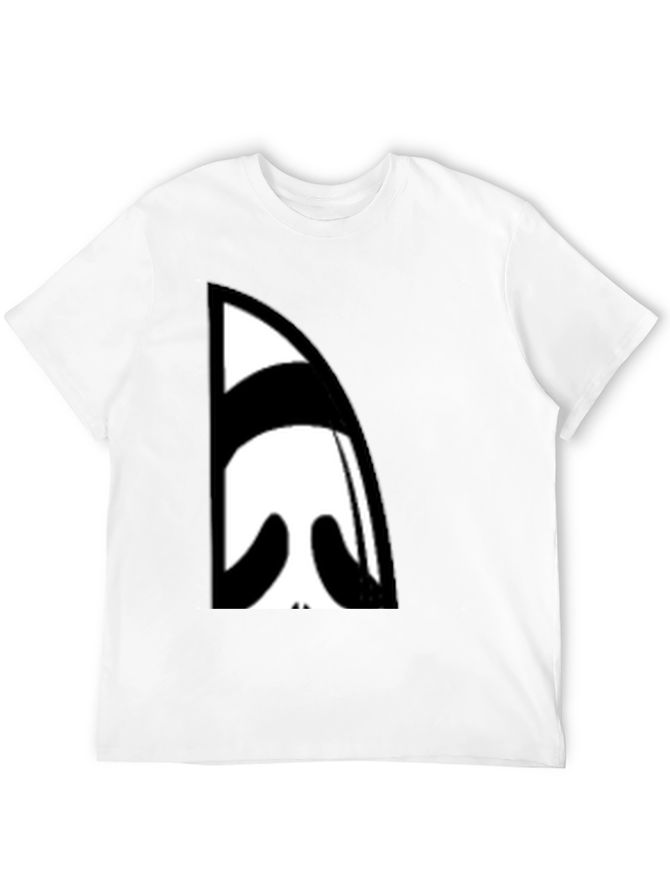 Black Abstract Face Graphic Black T-Shirt view 12