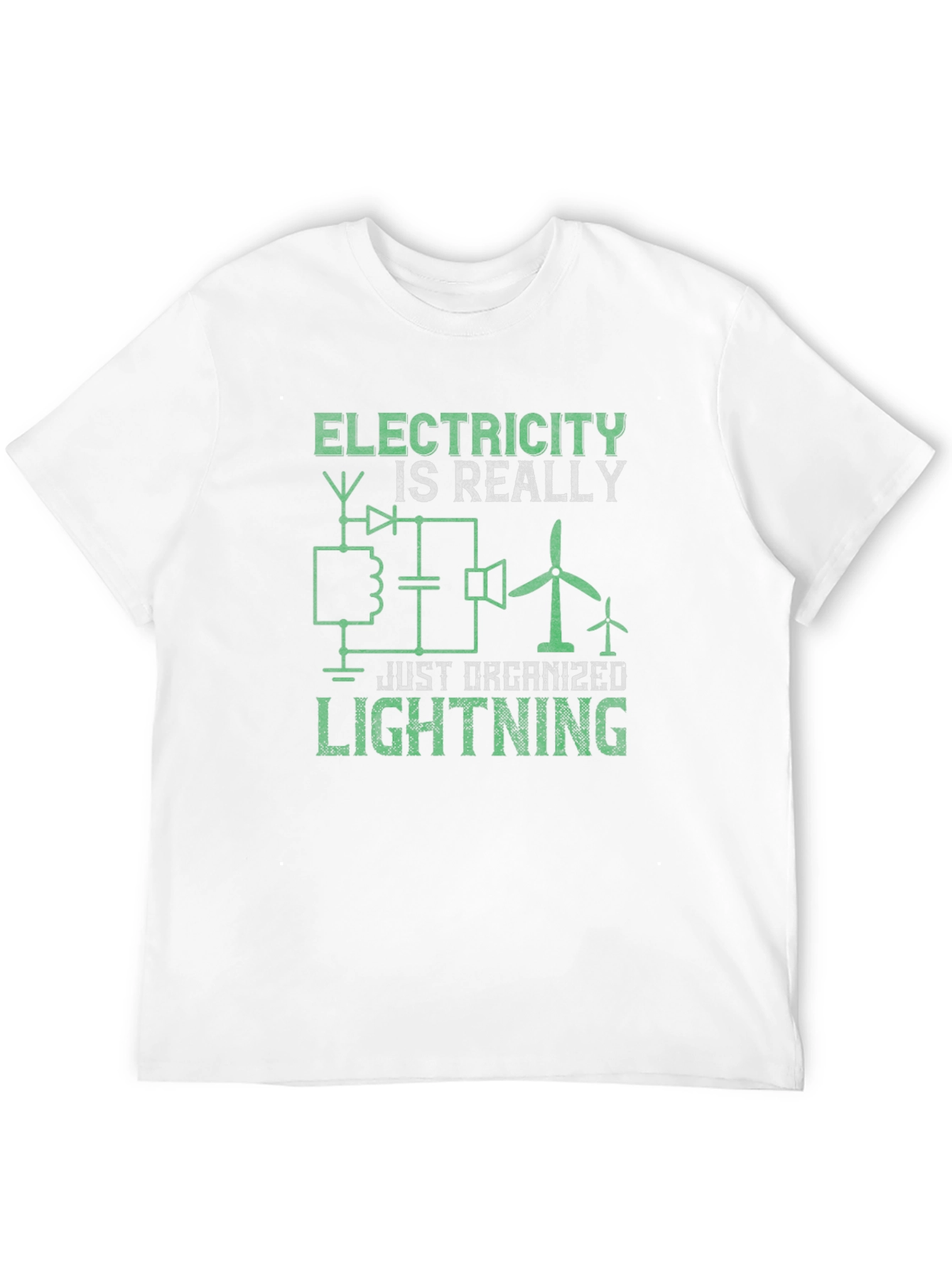 Black Electricity is Really Just Organized Lightning T-Shirt view 12