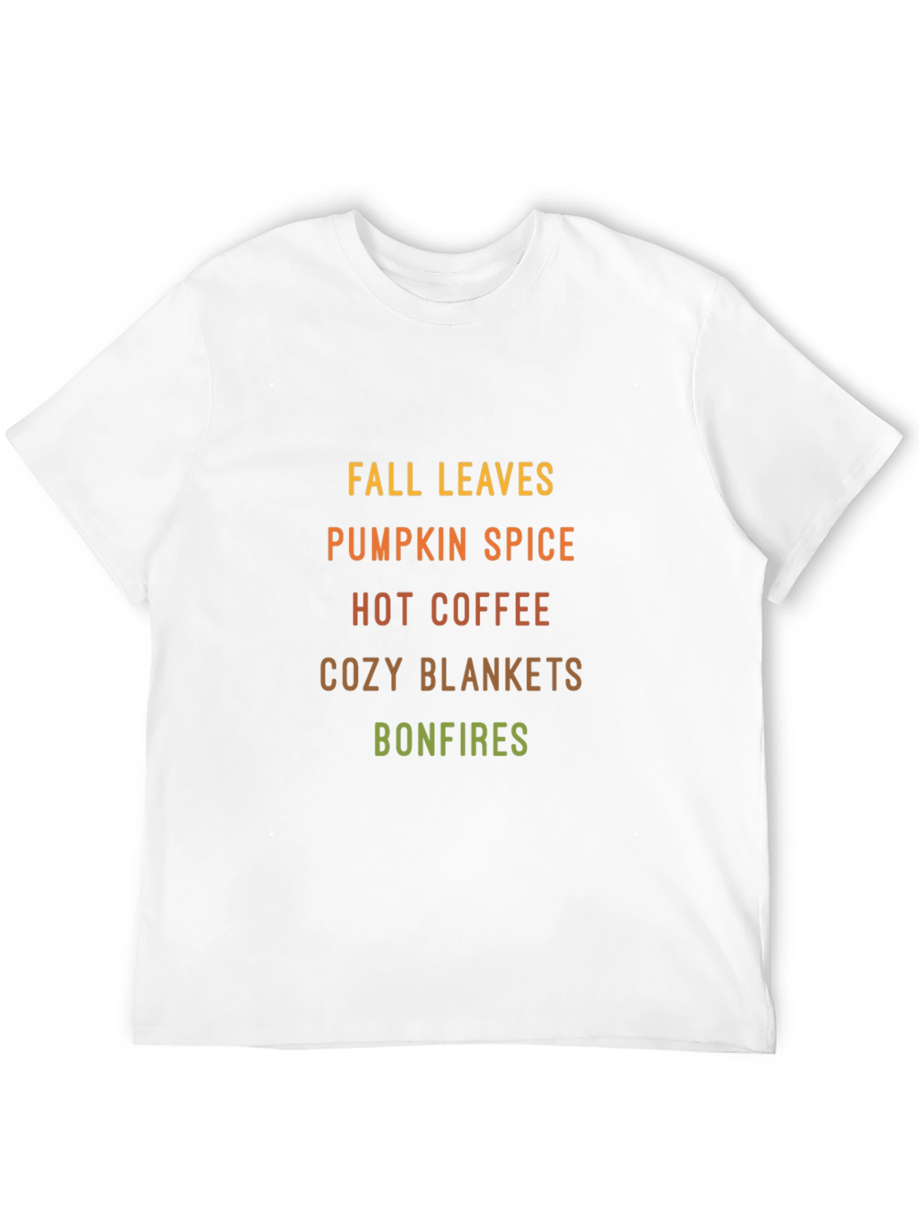 Black Fall Leaves Pumpkin Spice T-Shirt view 12