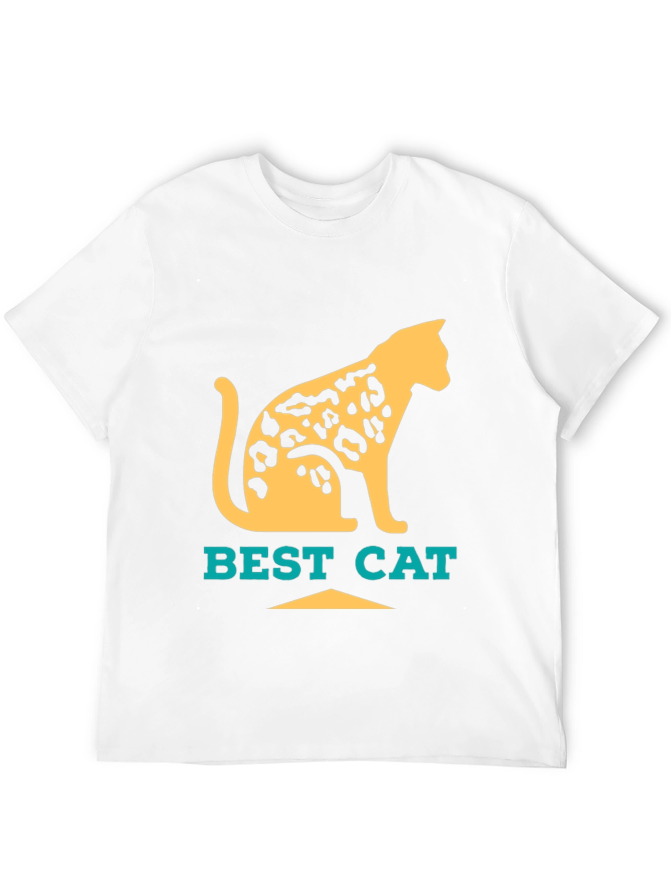 Black Best Cat Leopard Print T-Shirt - Cool Graphic Tee view 12