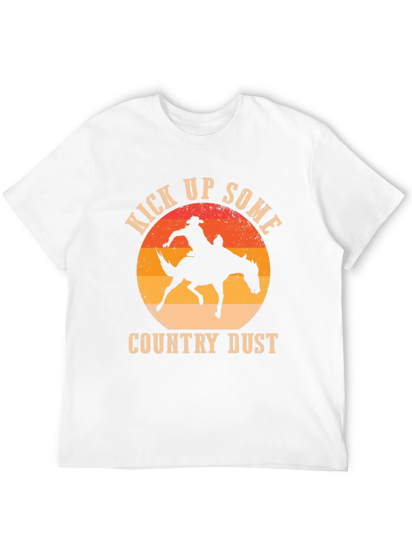 Kick Up Some Country Dust Cowboy Graphic T-Shirt - 12