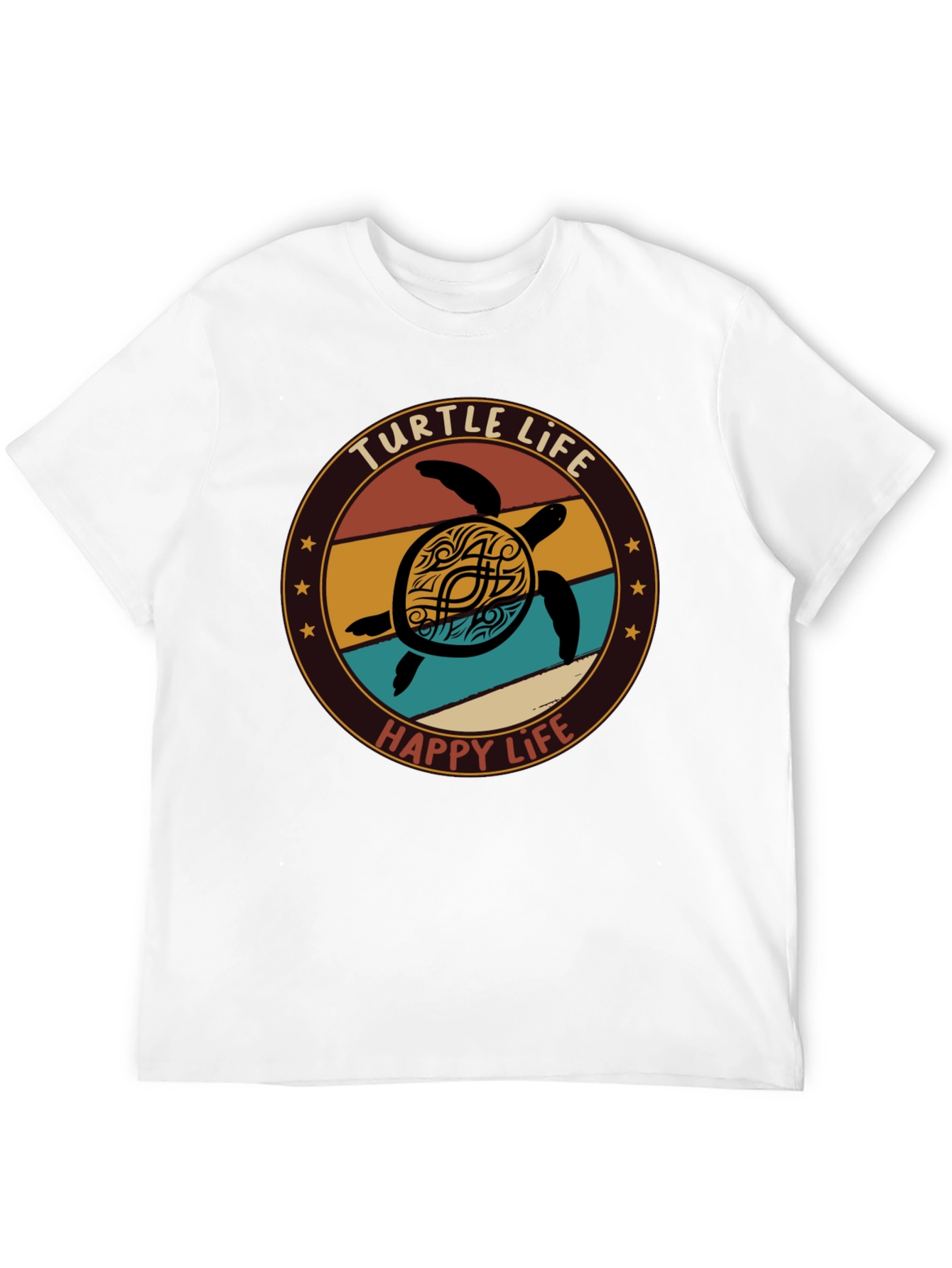 Black Turtle Life T-Shirt - Happy Life Tee view 12