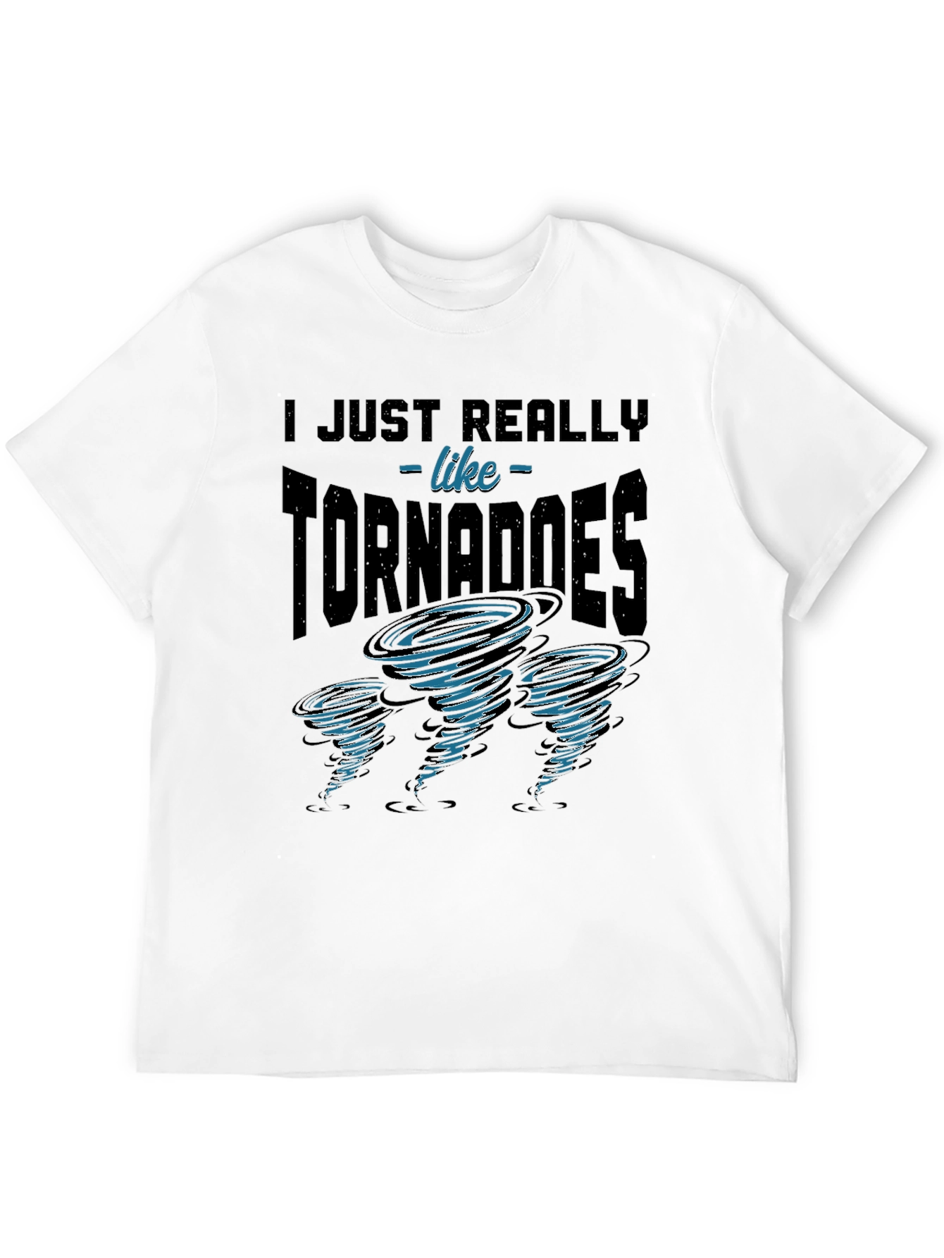 Black Tornado Enthusiast Graphic Tee - I Just Really Like Tornadoes view 12