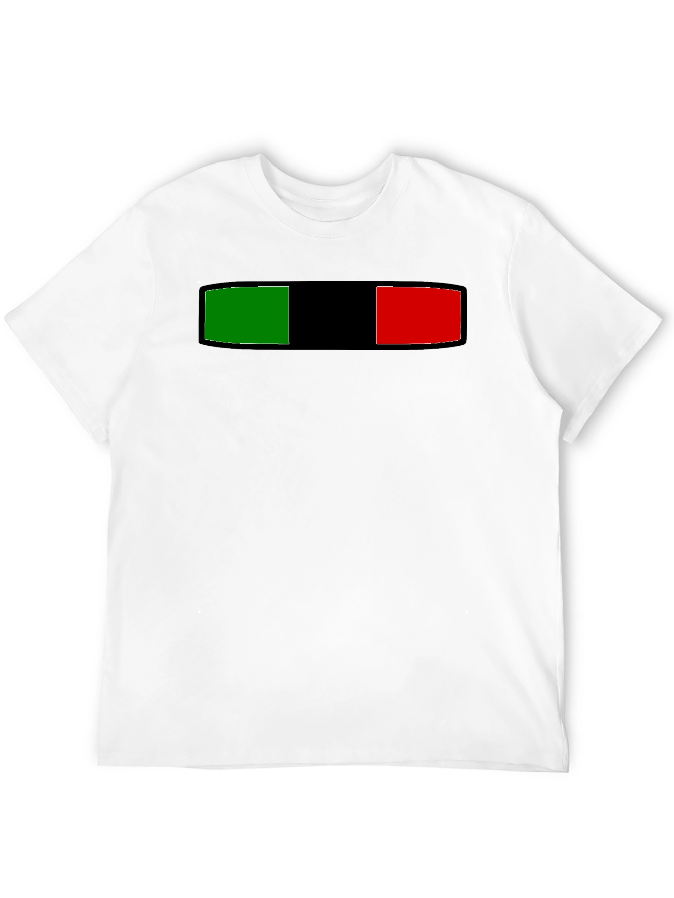 Black Striped Green Black and Red Graphic Tee view 12