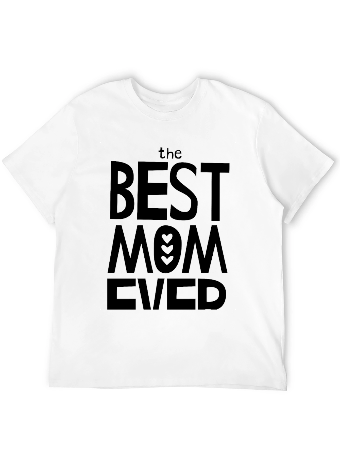 Black Best Mom Ever T-Shirt - Black view 12