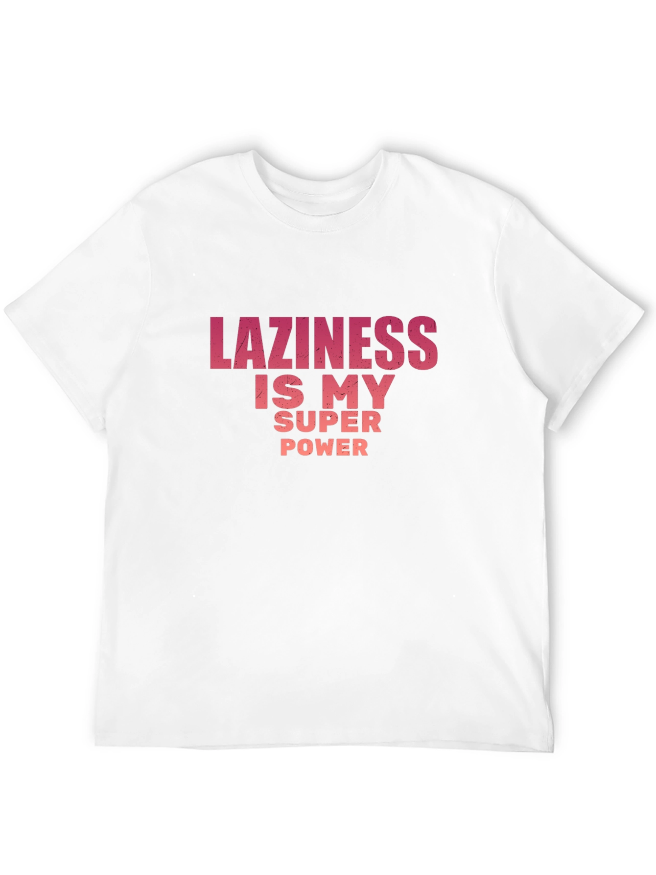 Black Funny Laziness is My Super Power Graphic T-Shirt view 12