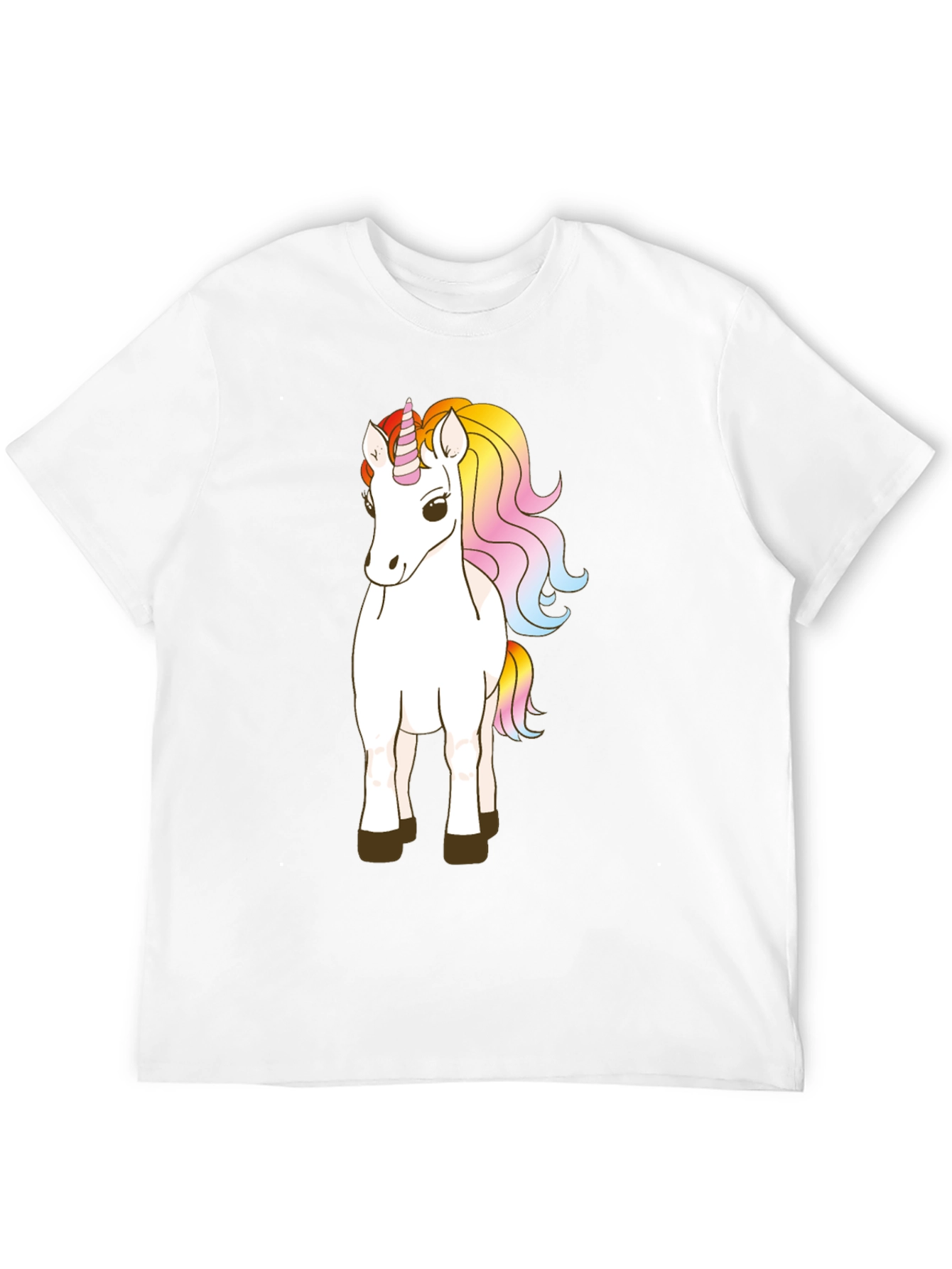 Black Unicorn Graphic Tee - Black Cotton Blend Comfort view 12