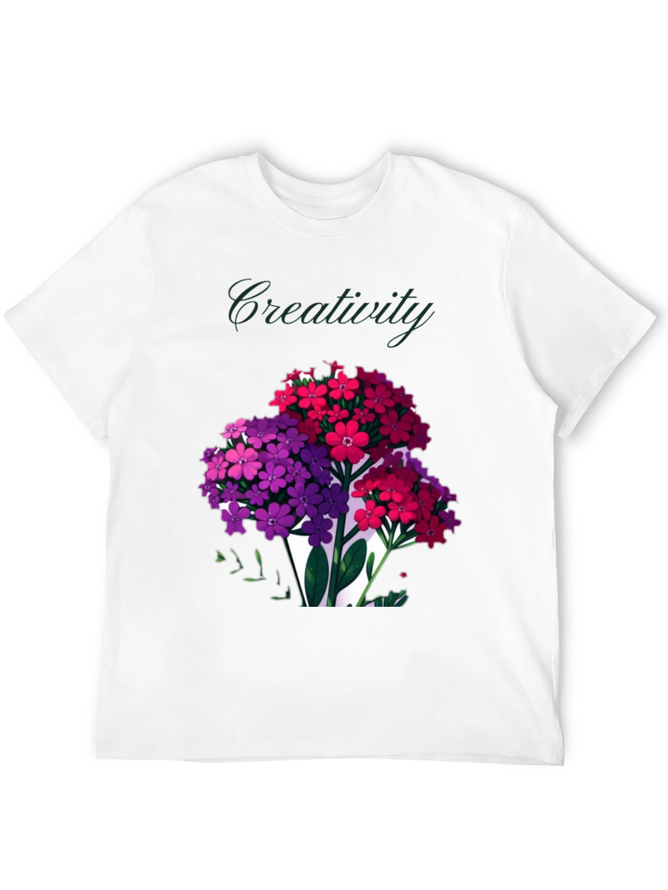 Black Creativity Blooms Graphic T-Shirt view 12