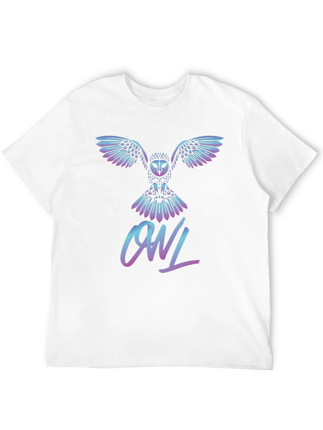 Black Owl Graphic T-Shirt - Stylish Crew Neck Tee view 12