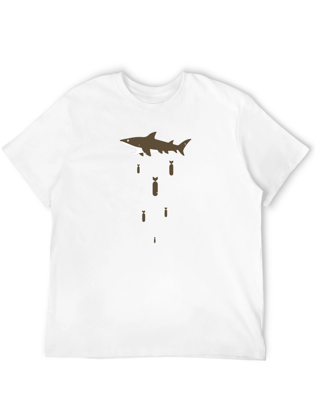 Black Shark Bombing Graphic Tee - Black Cotton T-Shirt view 12