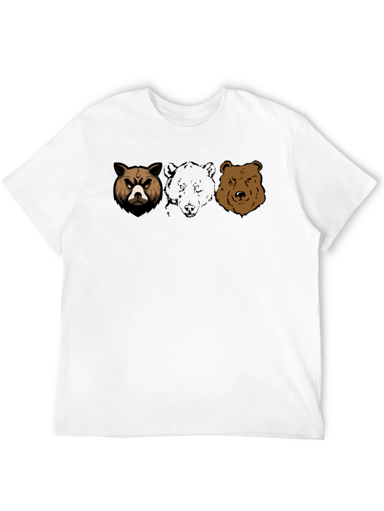Black Bear Trio Graphic T-Shirt - Black Cotton Tee view 12