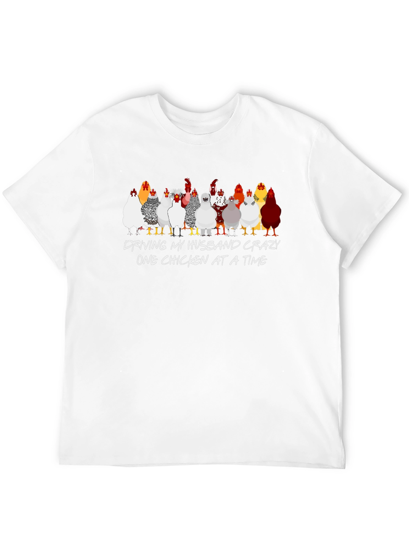 Black Crazy Chicken Lady T-Shirt view 12