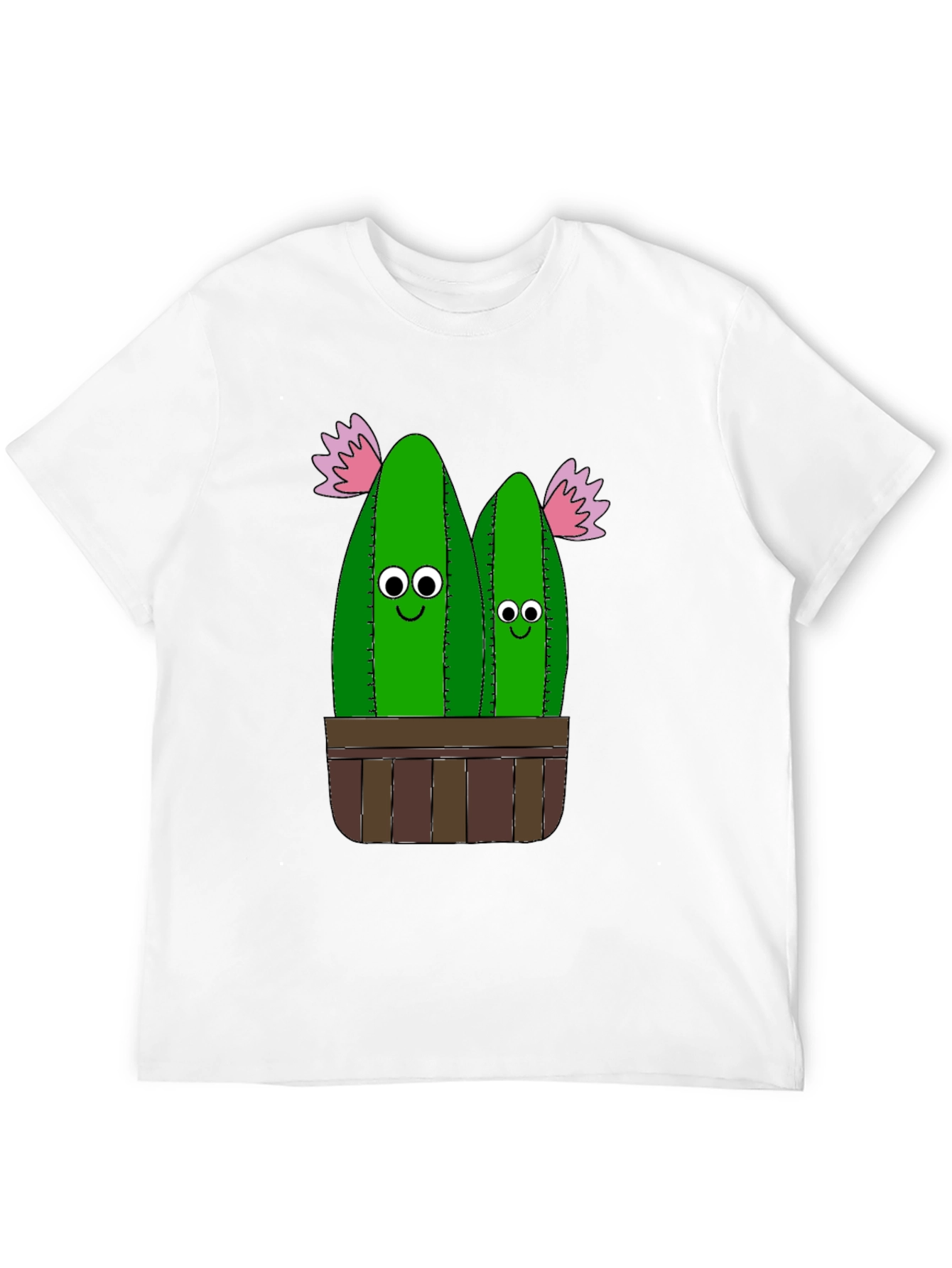 Black Funny Cactus Plant Graphic T-Shirt view 12