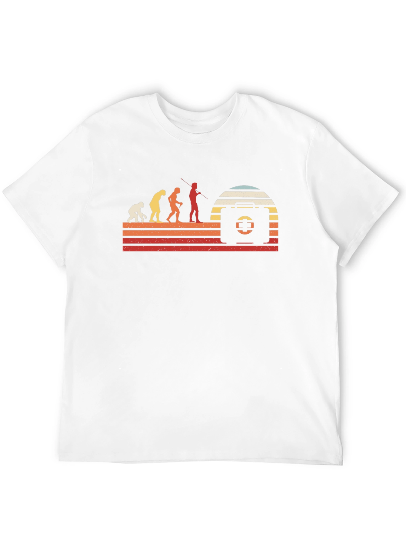 Black Evolution of First Aid T-Shirt - Retro Design view 12