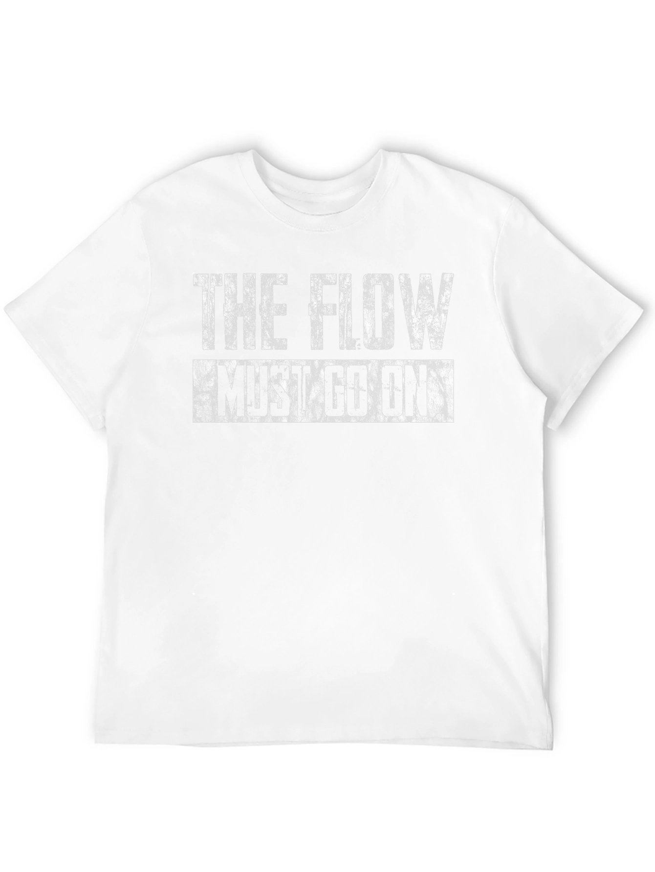Black The Flow Must Go On Black T-Shirt view 12