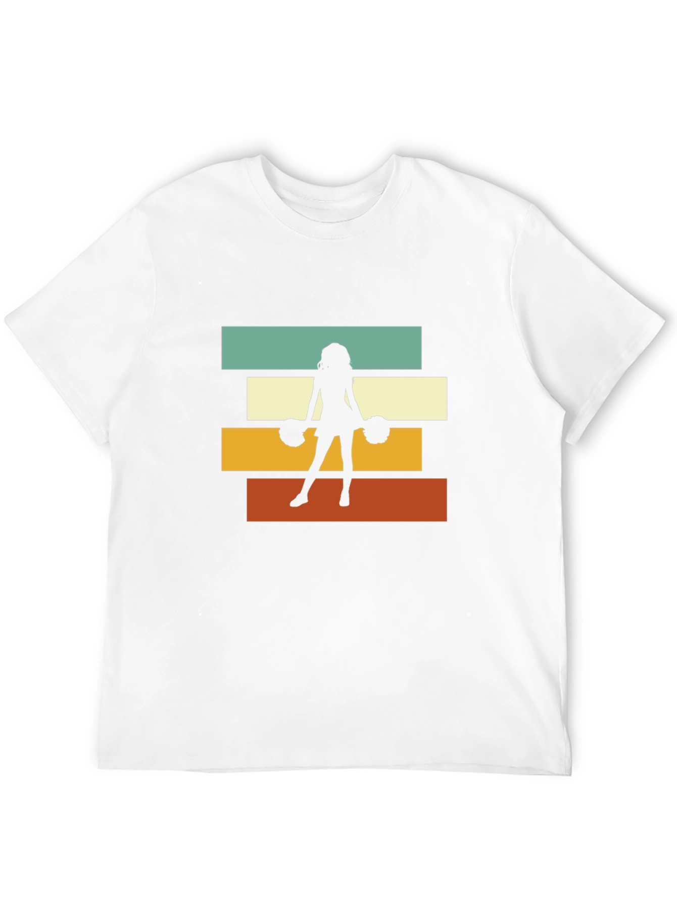 Black Retro Cheerleader T-Shirt - Vintage Style Design view 12