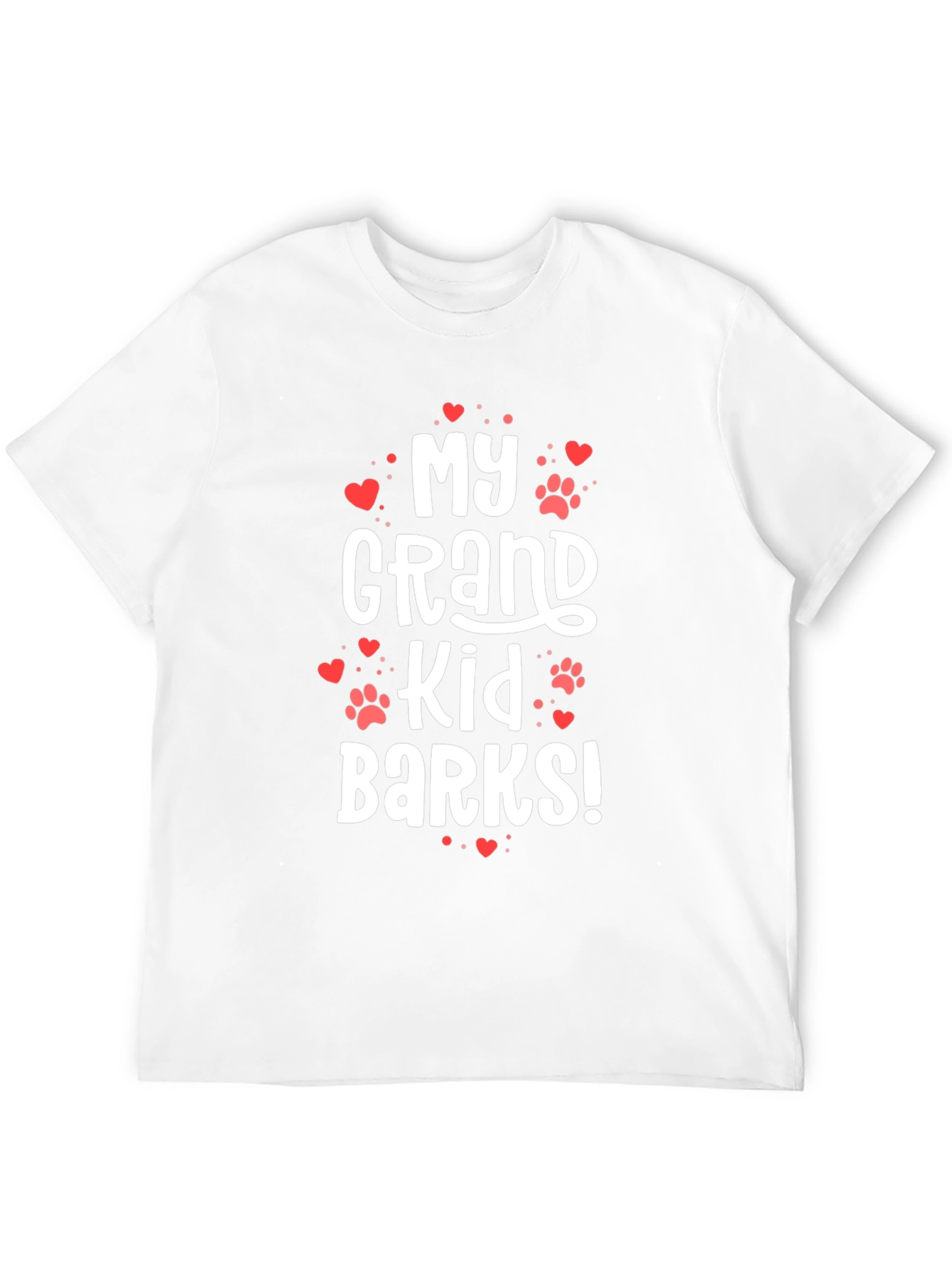 Black My Grand Kid Barks! Novelty Graphic Tee view 12