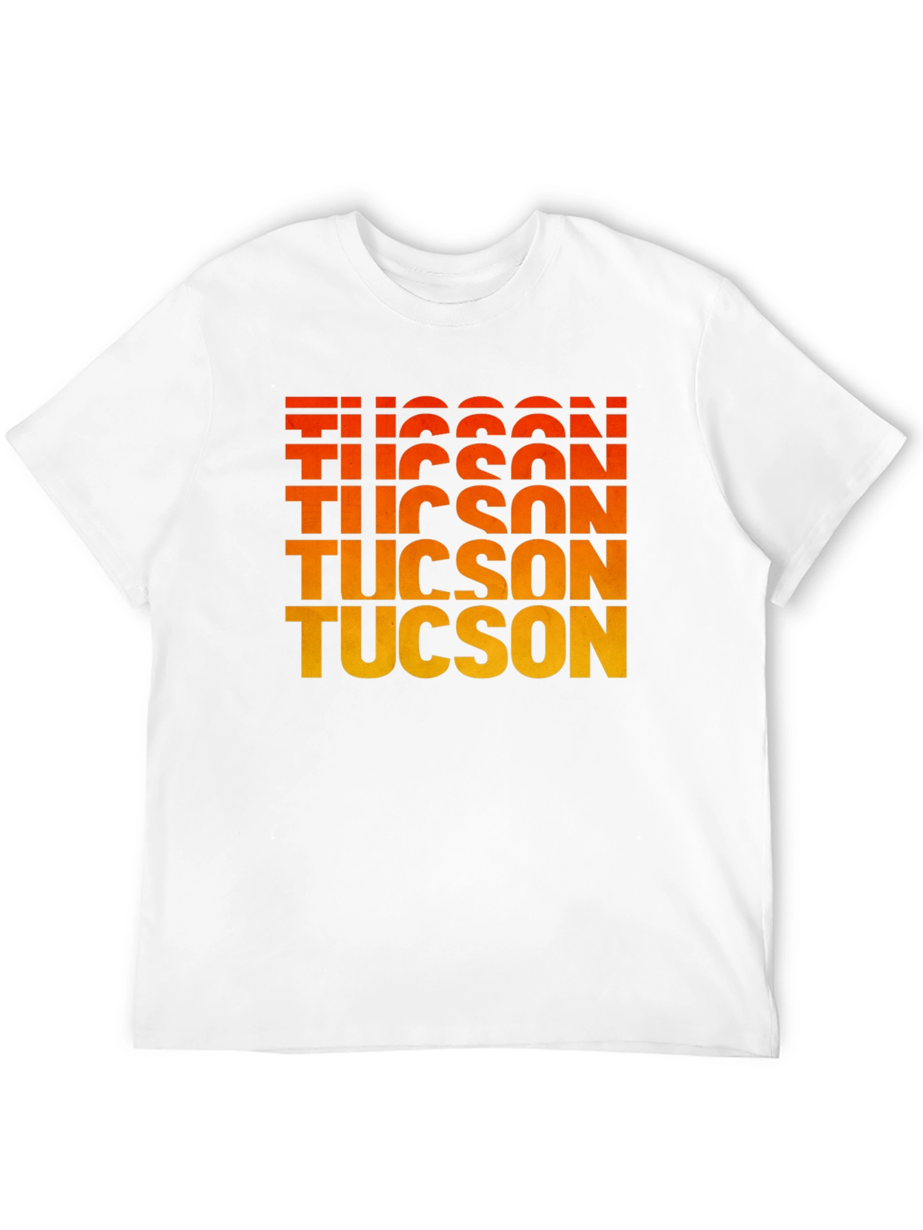 Black Tucson Gradient Text Graphic Tee - Retro Style view 12