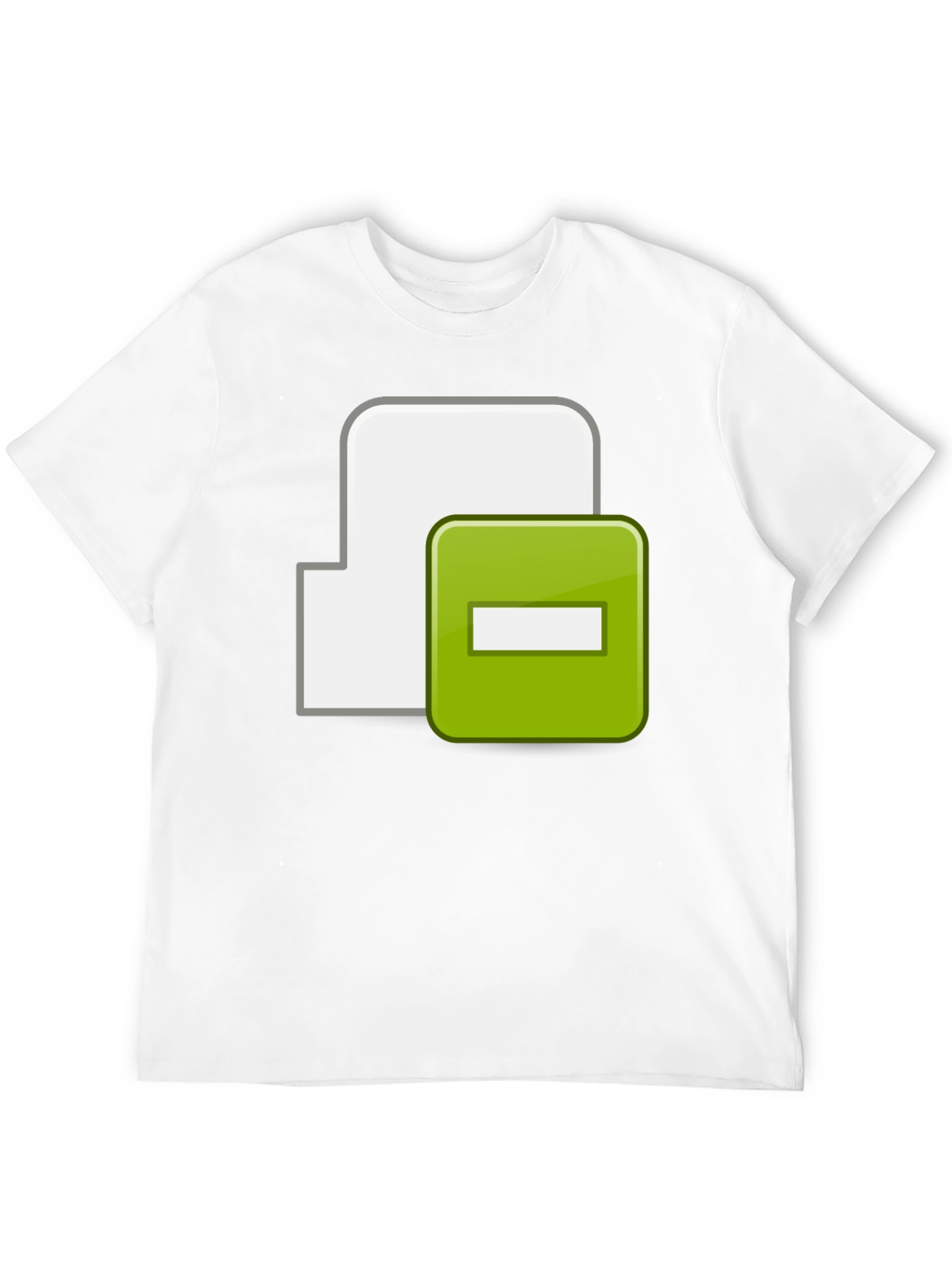 Black Black T-Shirt with Minus Sign Icon view 12