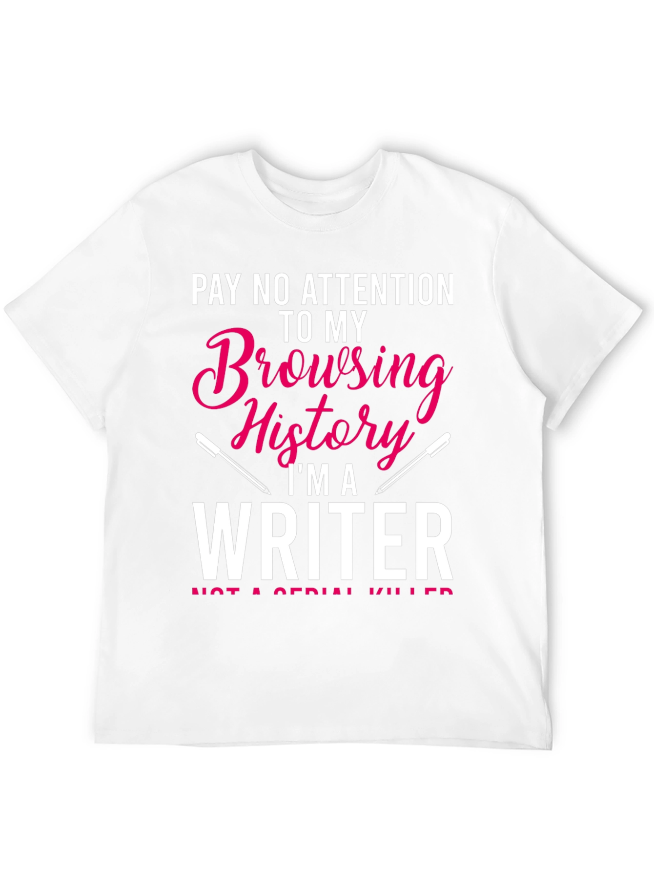 Black Writer Browsing History Graphic Tee view 12