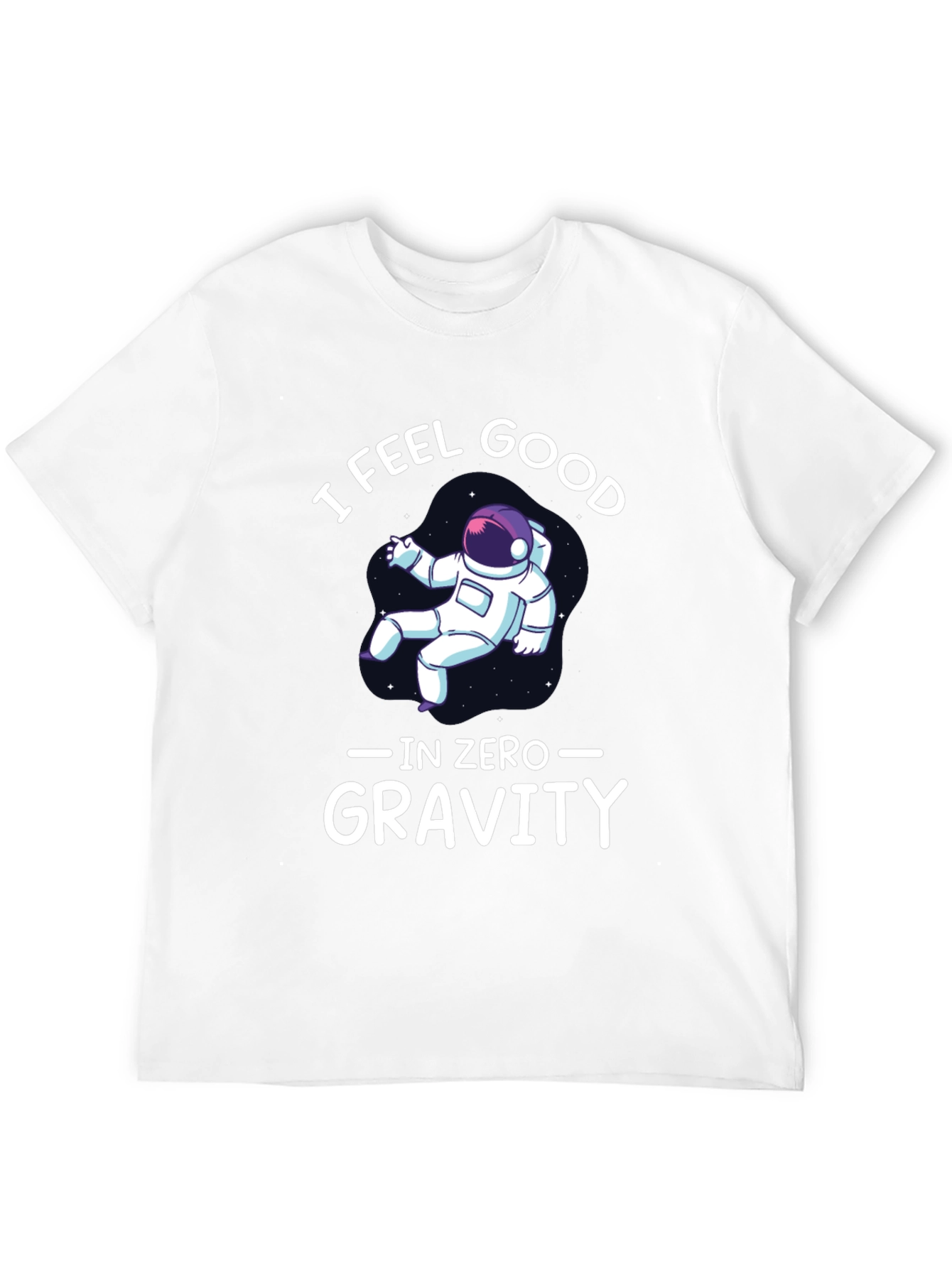 Black I Feel Good in Zero Gravity Graphic T-Shirt view 12